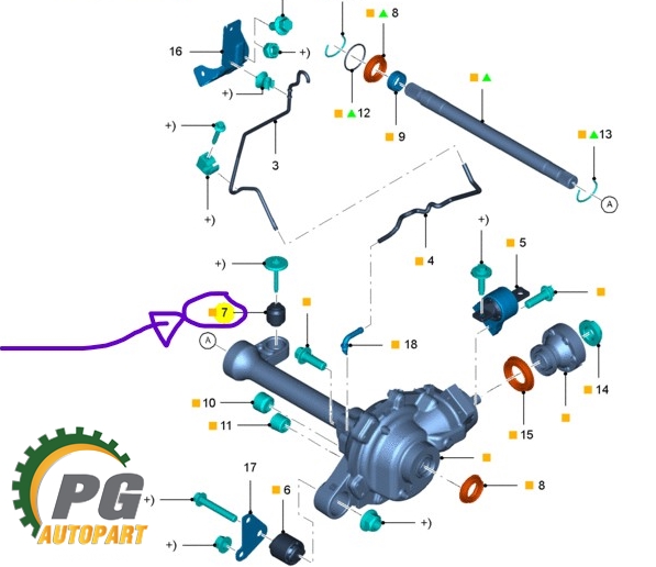 บู๊ชเสื้อเพลาขับหน้า FORD RANGER ปี 2012-2014 (1ชิ้น) แท้ / รูปจริง