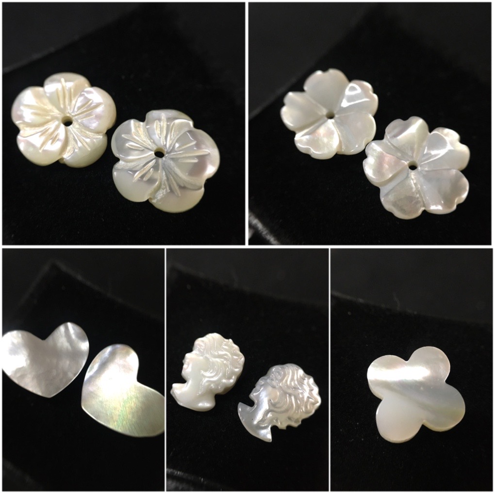 (199 ทุกเซต ) เปลือกหอยมุก คละเชฟ เนื้อขาว เหลือบรุ้งสวย ทำเครื่องประดับไซส์เล็กๆ น่าร้าก