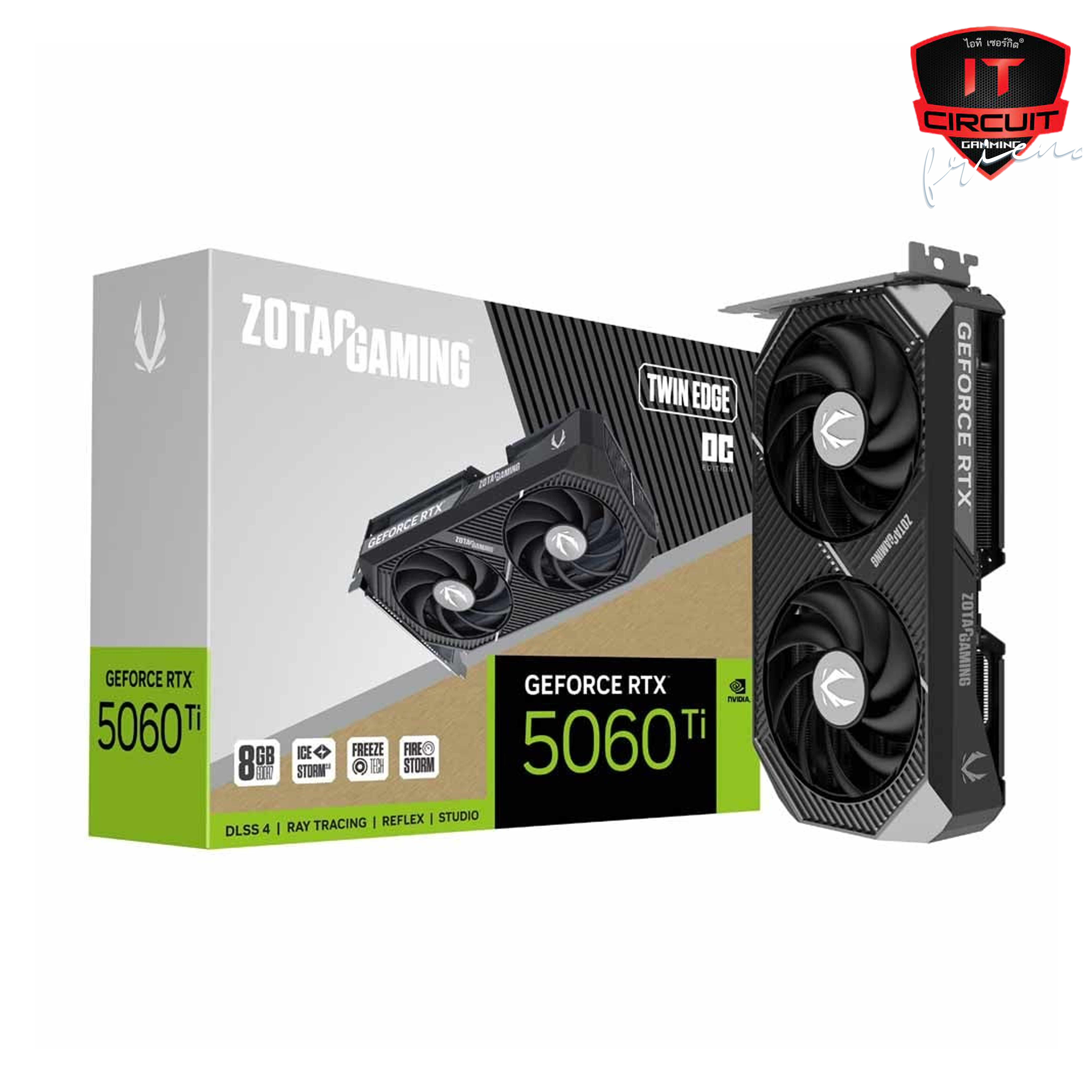 VGA(การ์ดจอ) GIGABYTE GEFORCE RTX 5060 TI WINDFORCE OC 8G - 8GB GDDR7