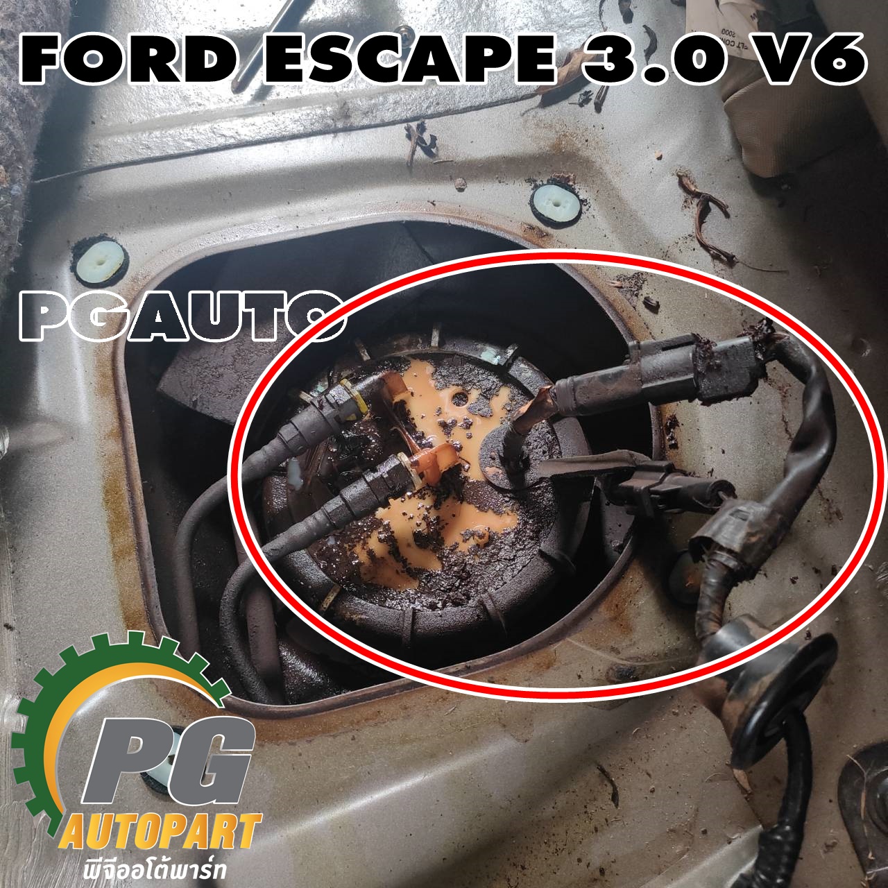 ปั๊มน้ำมันเชื้อเพลิงทั้งชุด(ปั๊มติ๊ก) FORD ESCAPE 3.0 V6 (1ชุด) ไต้หวัน/ รูปจริง