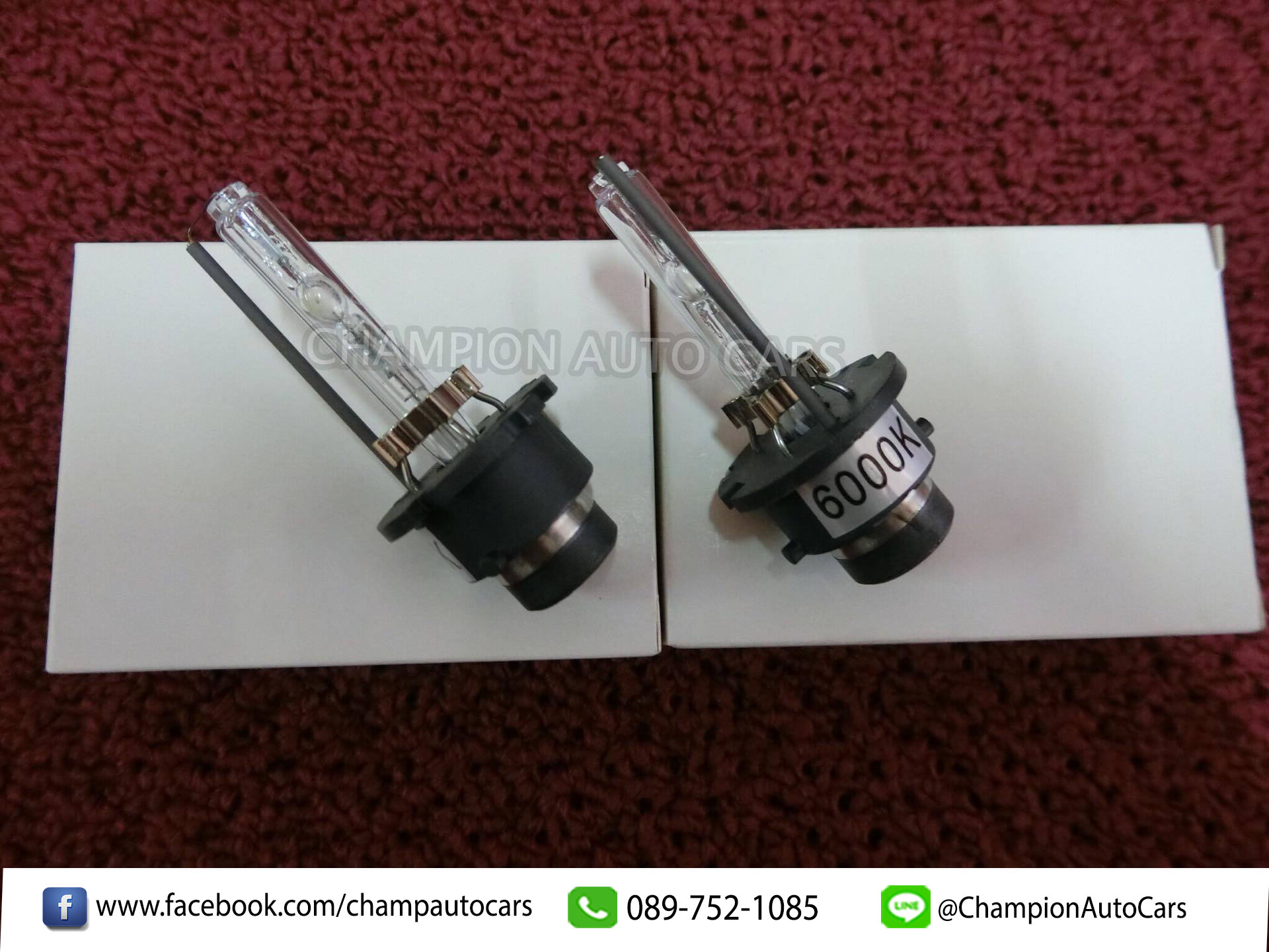 หลอดไฟหน้ารถยนต์ Xenon 6000K D2S D2R D2C