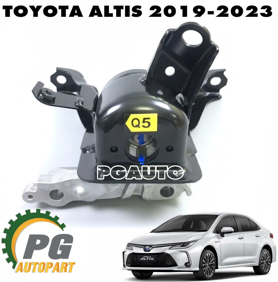 ยางแท่นเครื่องหน้า RH TOYOTA ALTIS เกียร์ออโต้ ปี 2019-2023 (1 ชิ้น) แท้ / รูปจริง
