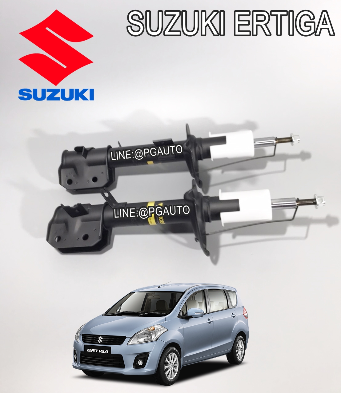 โช๊คหน้า ซูซูกิเออติก้า SUZUKI ERTIGA (AVI414) เครื่อง 1.4 L (1 คู่ ) (รูปจริง) / MONROE OESPECTRUM (OEM แท้)