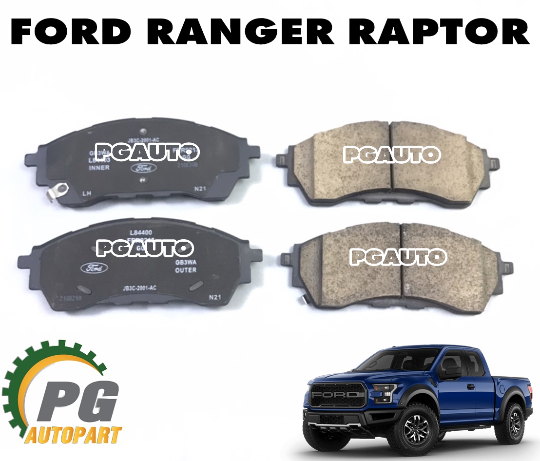ชุดผ้าดิสเบรคหน้า FORD RANGER RAPTOR ปี 2018-2022 (1ชุด) แท้ / รูปจริง