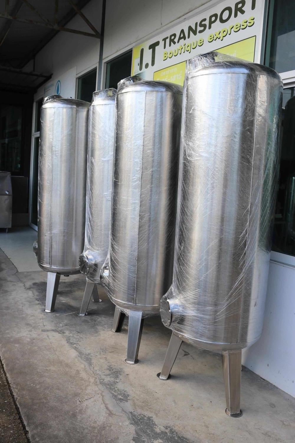 ถังกรองสแตนเลส24นิ้วสูง150หนา2มม