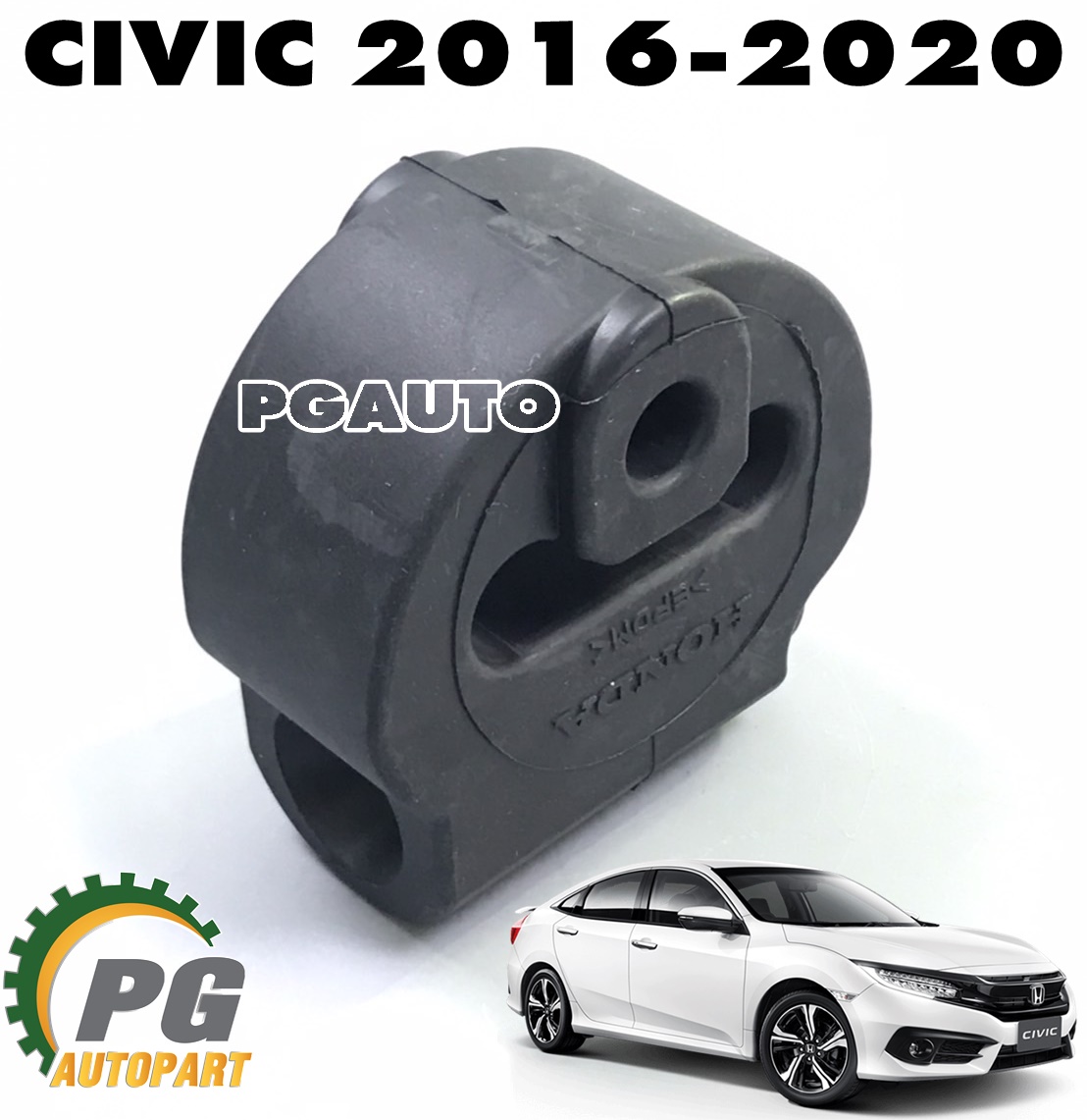 ยางยึดท่อไอเสีย HONDA CIVIC FC ปี 2016-2020 และ HONDA ทุกรุ่น (1 ชิ้น) แท้ / รูปจริง