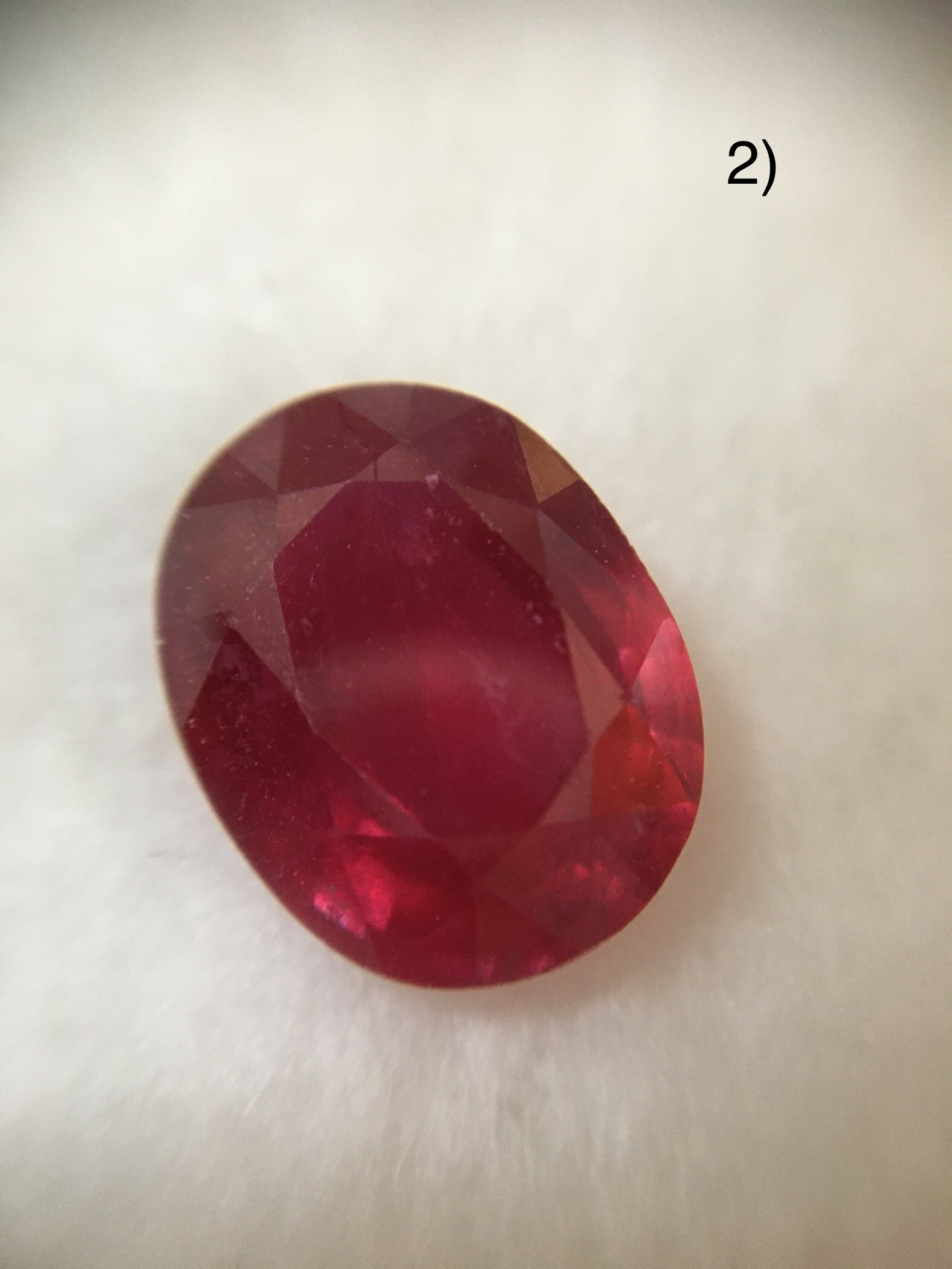 (มาใหม่ค่ะ เริ่มต้น 1950 บาท )ทับทิมแท้ 3 กะรัต และ 7 กะรัต เจียรเหลี่ยม สีแดงสด เนื้อสวย น้ำงาม ไม่พอใจยินดีคืนเงิน