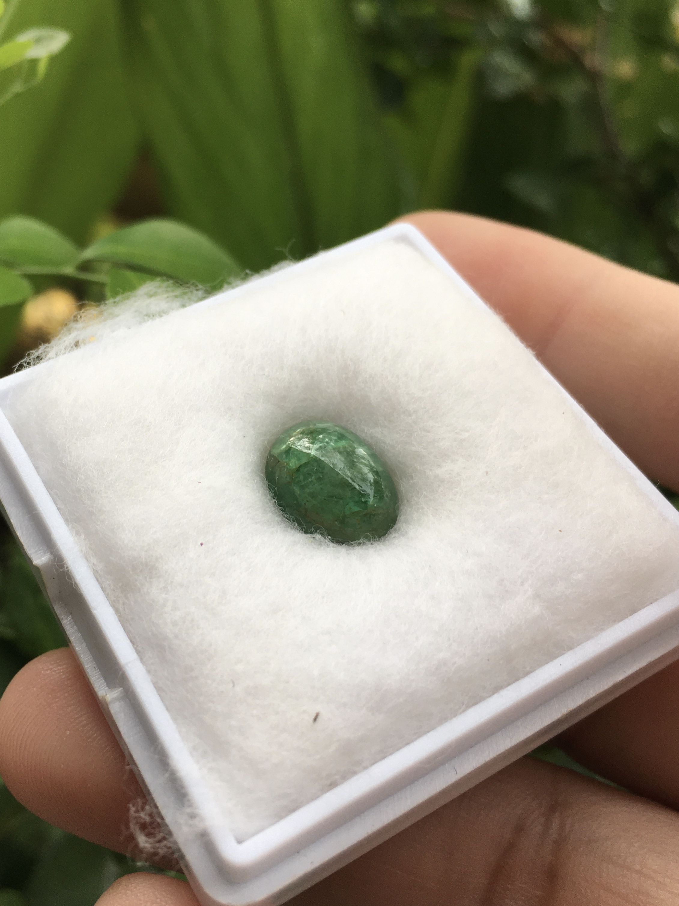 EMERALD มรกต แท้ 3.48 กะรัต พลอยแท้ สีเขียวสดสวย พลอยสวยน่าสะสม