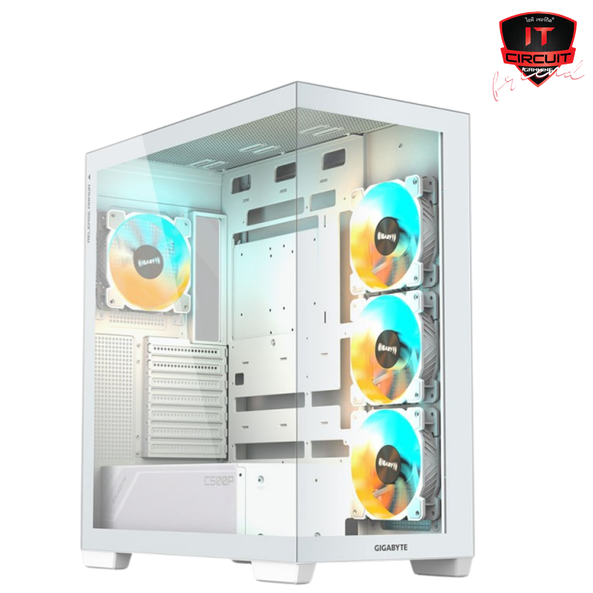 CASE (เคส) GIGABYTE C500 PANORAMIC STEALTH ICE (ATX)