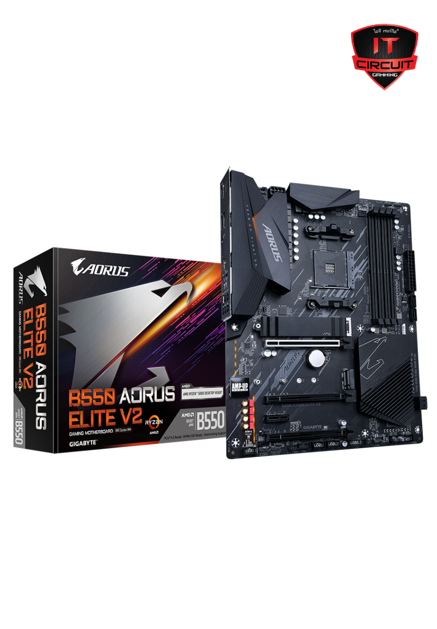 MAINBOARD (เมนบอร์ด) (AM4) GIGABYTE B550 AORUS ELITE V2 DDR4 SN181025B150Y