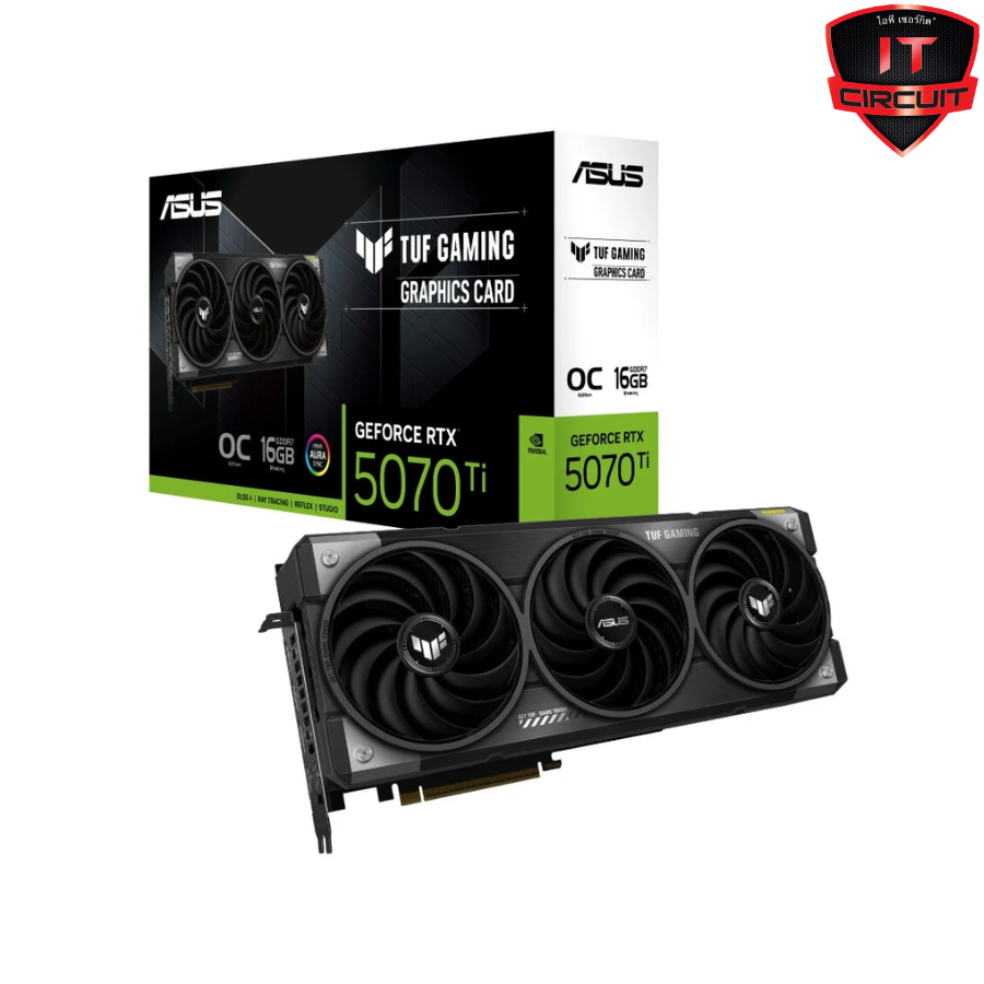 VGA(การ์ดจอ) ASUS GEFORCE RTX 5070 TI TUF O16G GAMING - 16GB GDDR7 SN041025T1400H