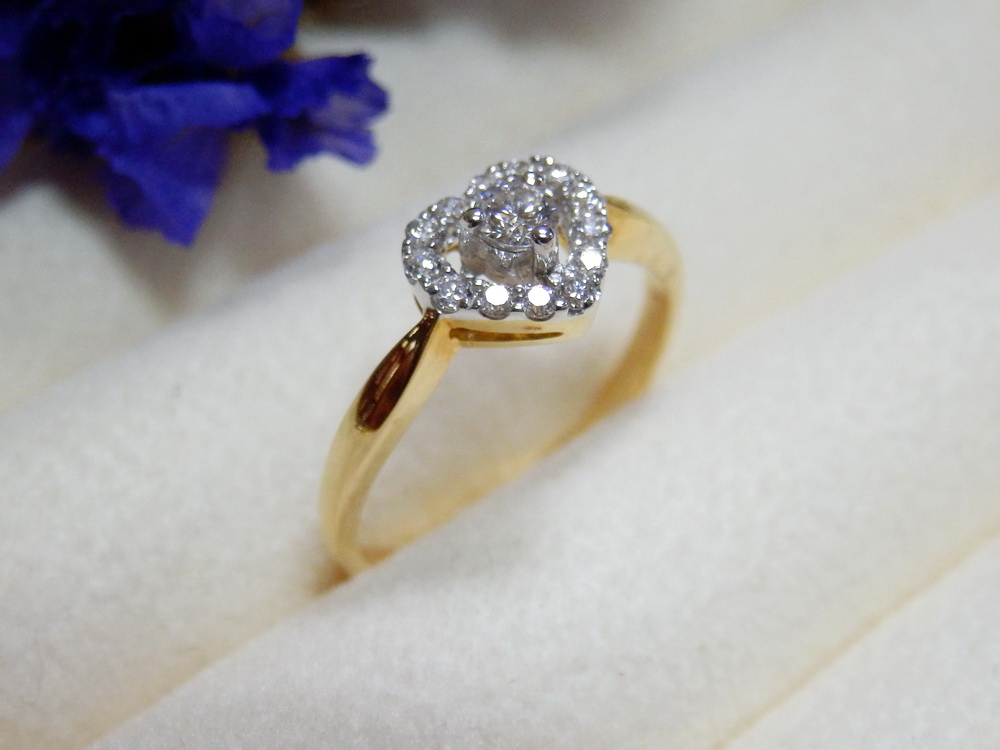 PP5308 แหวนเพชรแท้ 0.23 กะรัต แบบน่ารักมากๆค่ะ