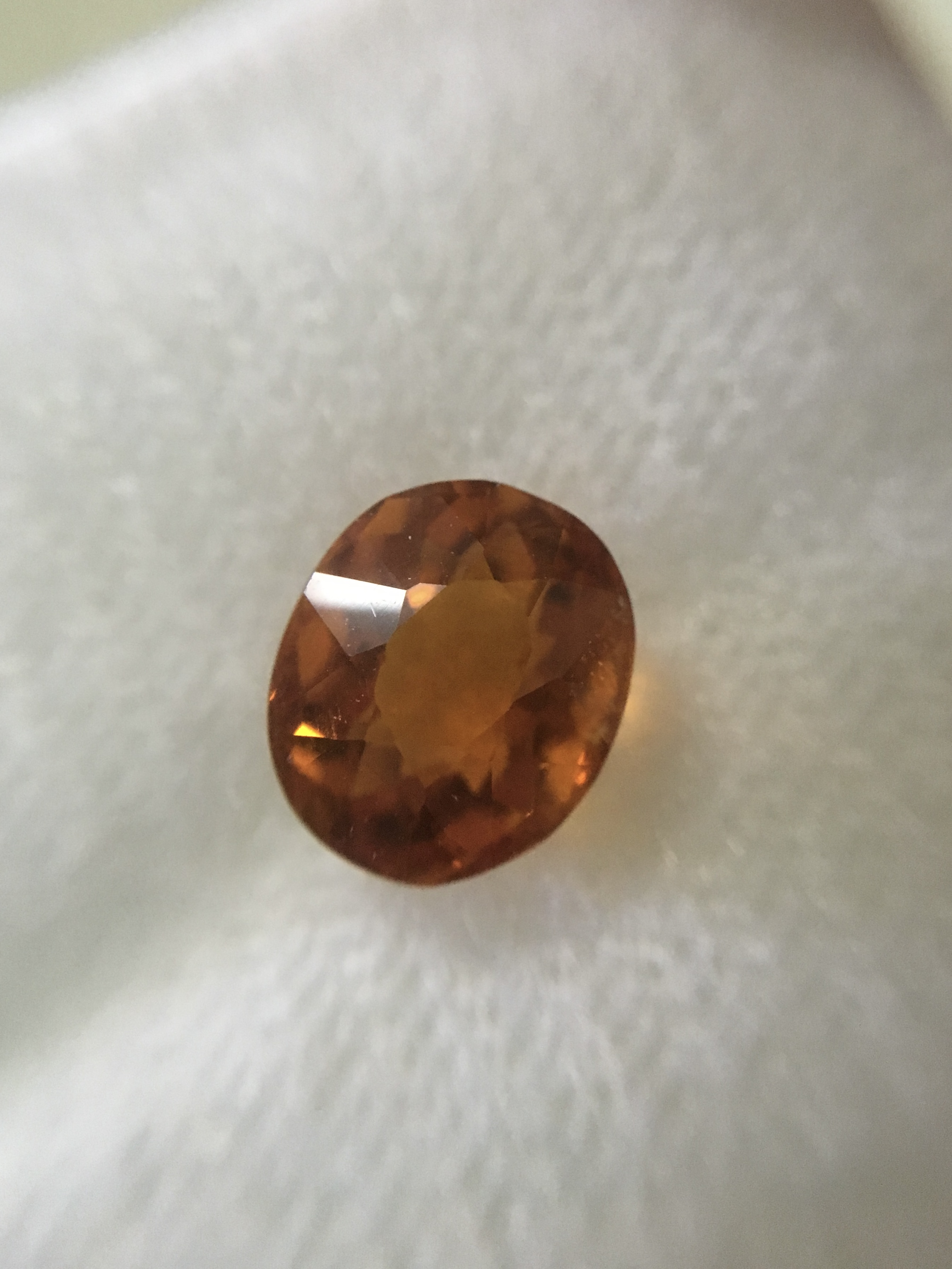 CITRINE ซิทริน แท้ 1.4 กะรัต พลอยดิบเนื้อดี สีท็อป ไฟดีมากค่ะ