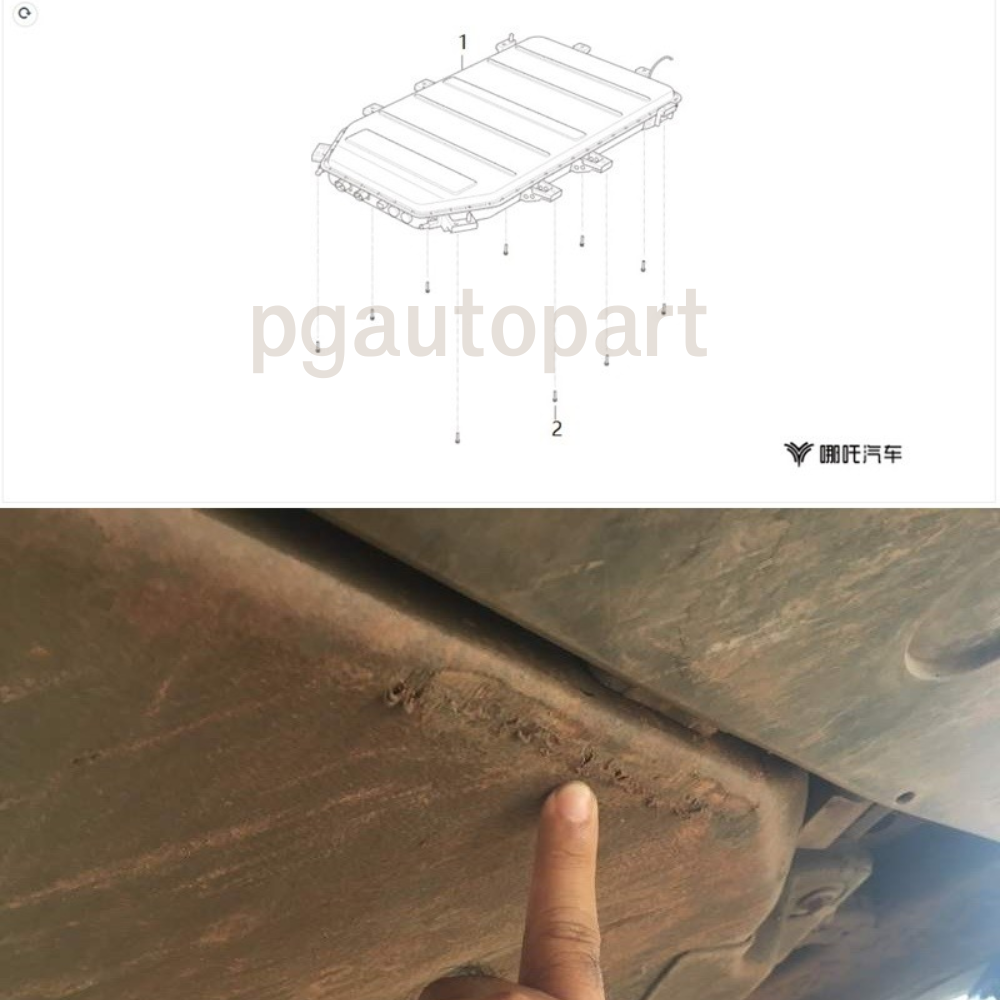 ถาดรองแบตเตอรี่ LFP NETA V รถยนต์ไฟฟ้า 100% (1 ชิ้น) / รูปจริง