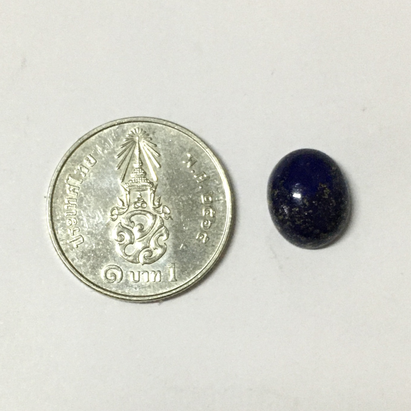 LAPIS LAZULI ลาพิส ลาซูลี 3.8 กะรัตหินแท้ ลายสวยเฉพาะตัว ไซส์หัวแหวนกำลังสวย