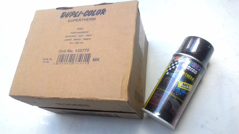 สีดำทนความร้อน DUPLI COLOR 800 องศา ขนาด150 ml.