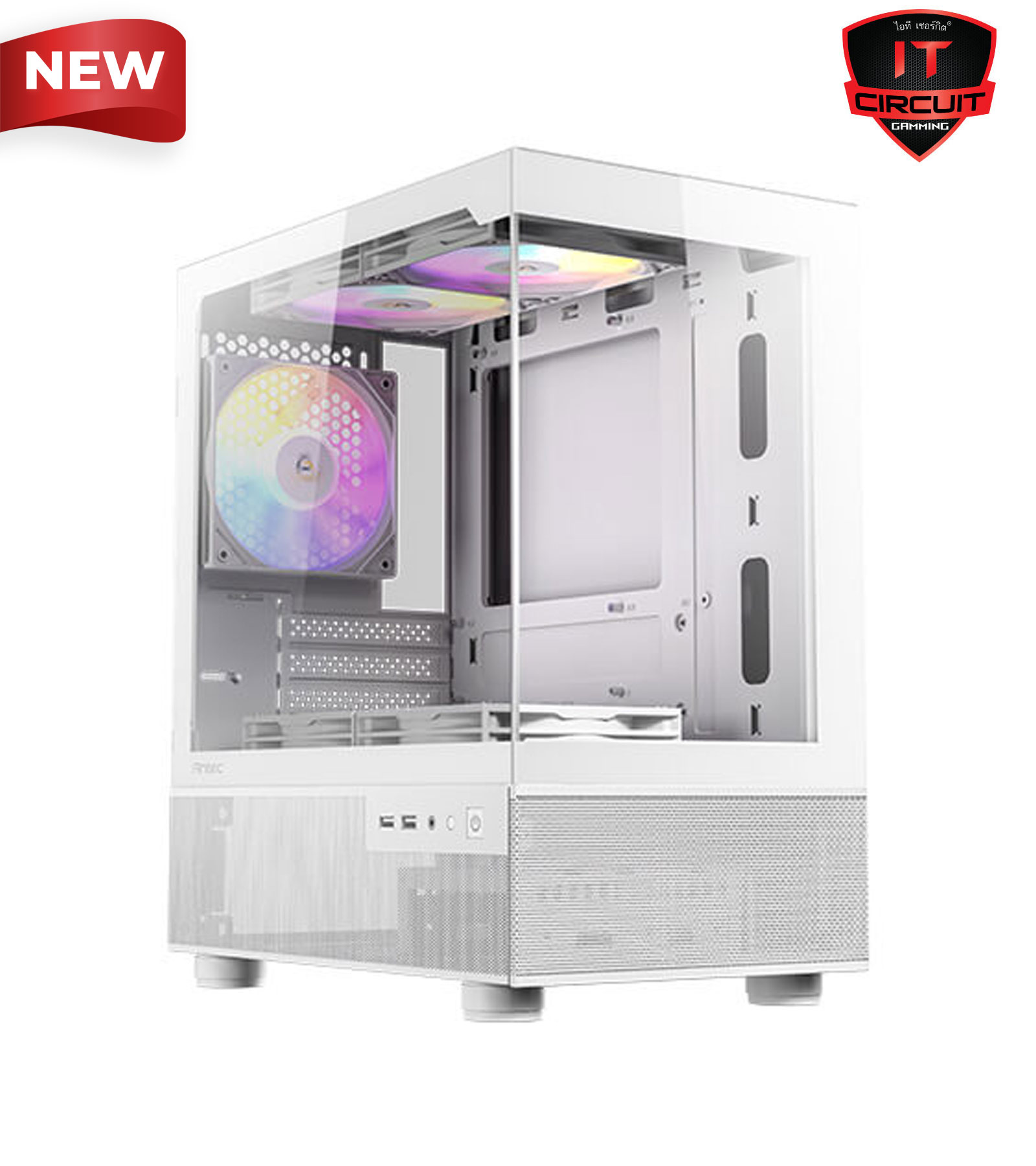 CASE (เคส) (NP) ANTEC CX200M RGB ELITE WHITE (mATX)
