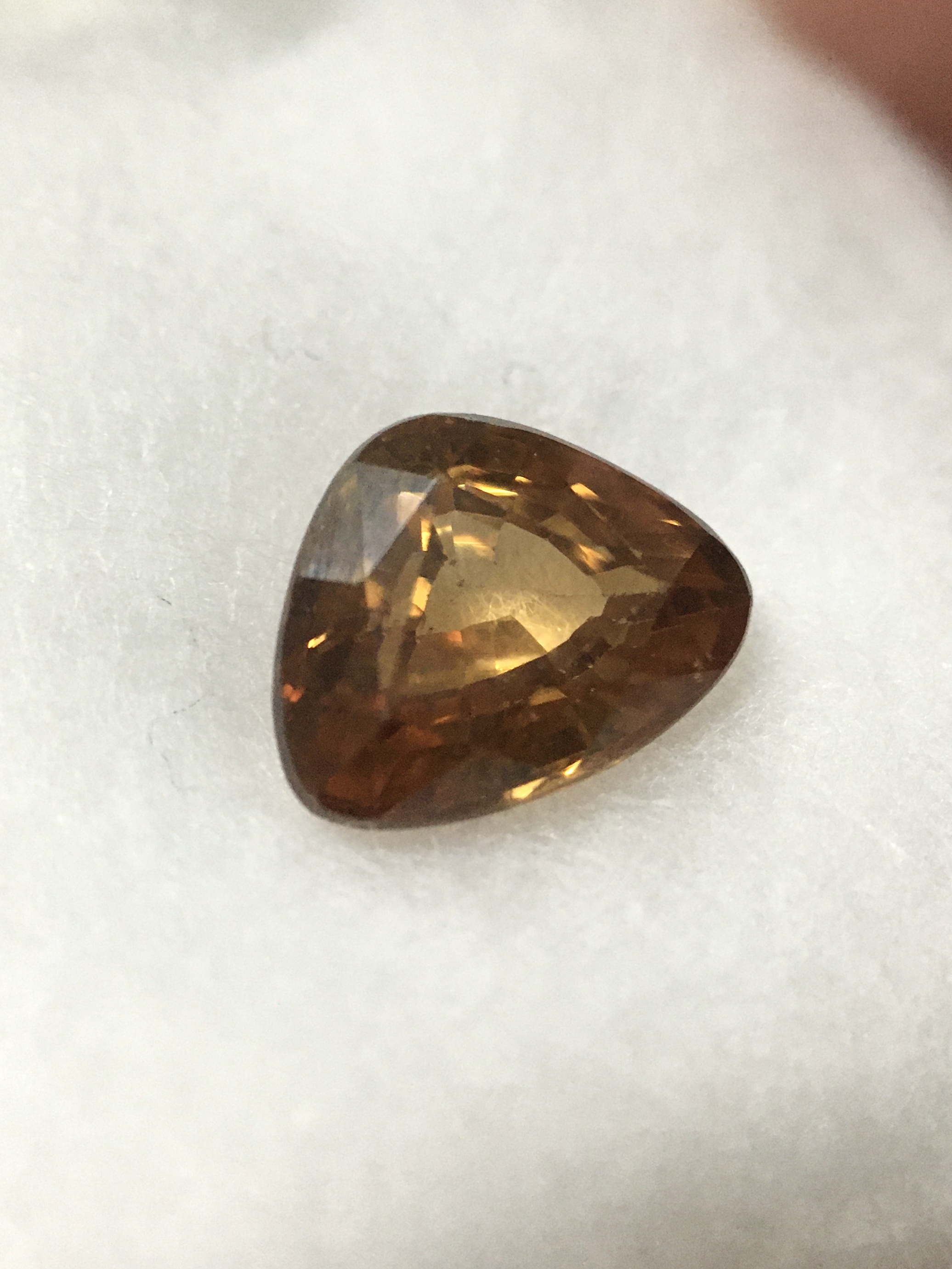 ZIRCON เพทาย แท้ 2.58 กะรัต พลอยแท้ ประกายเพชร เนื้อใส ไฟดี สวย น่าสะสม