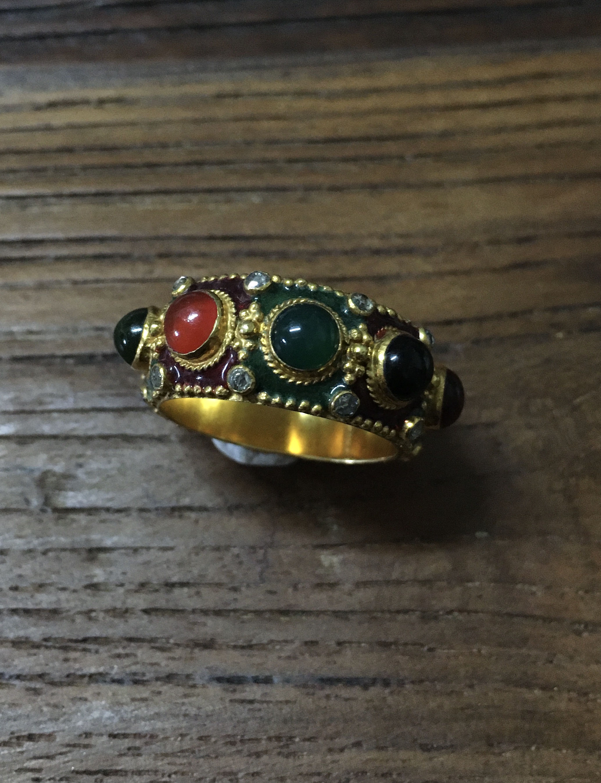 (มือสอง) แหวนพิรอด ทองเพชรแท้ 0.45 กะรัต งานโบราณ สวย ขลัง มีเสน่ห์มากค่ะ