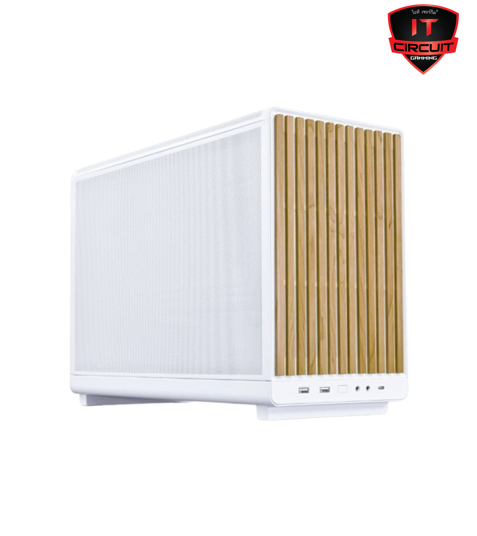 CASE (เคส) LIAN LI A3-MATX (WOODEN WHITE) (MICRO-ATX)