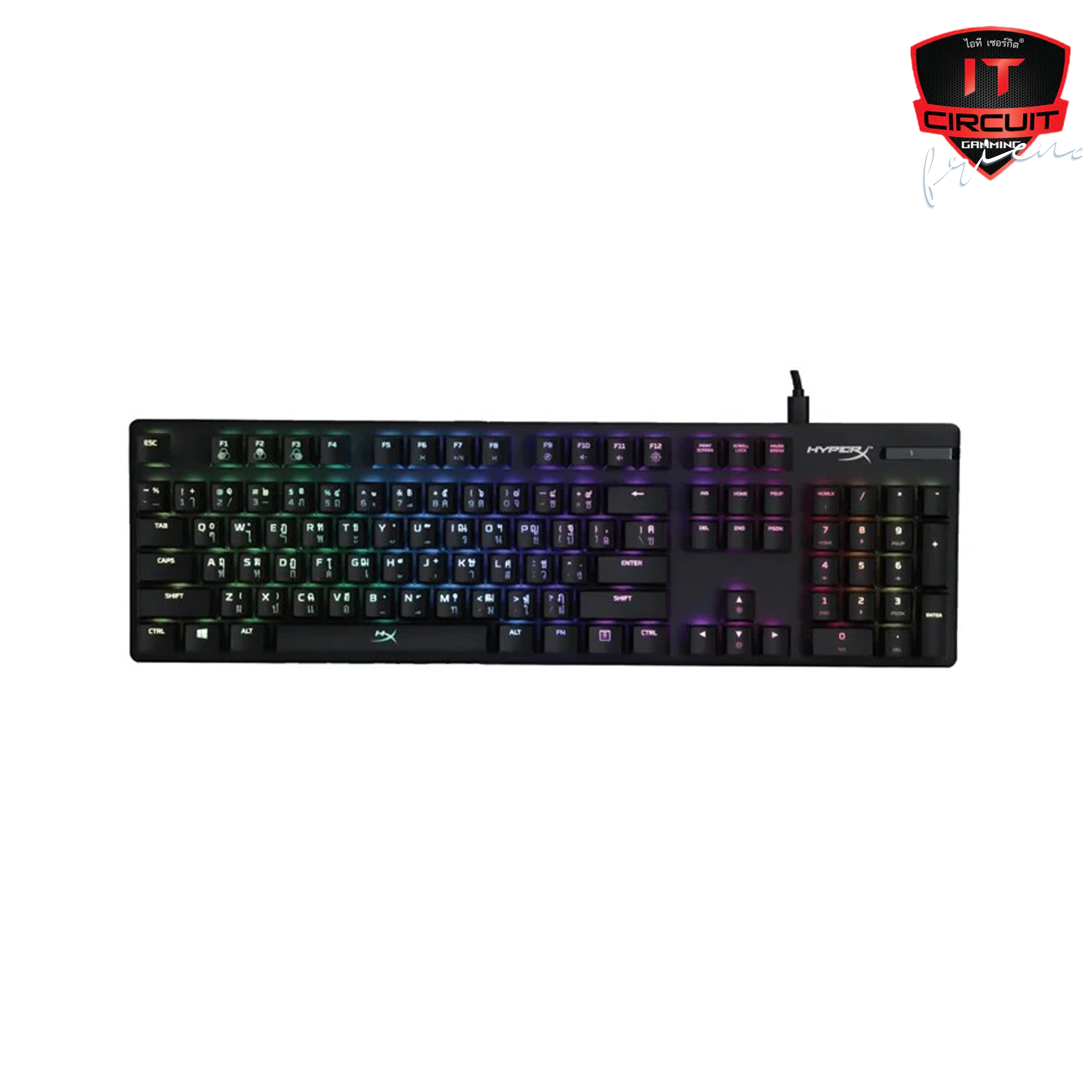 KEYBOARD (คีย์บอร์ด)HYPERX ALLOY ORIGINS - RED-SWITCH (TH)