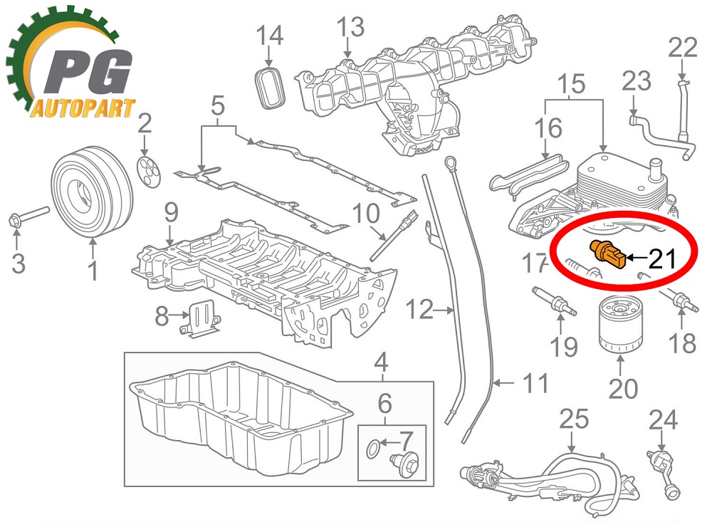 สวิทช์แรงดันน้ำมันเครื่อง FORD RANGER T6 ปี 2012-2014 (1ชิ้น) แท้ / รูปจริง