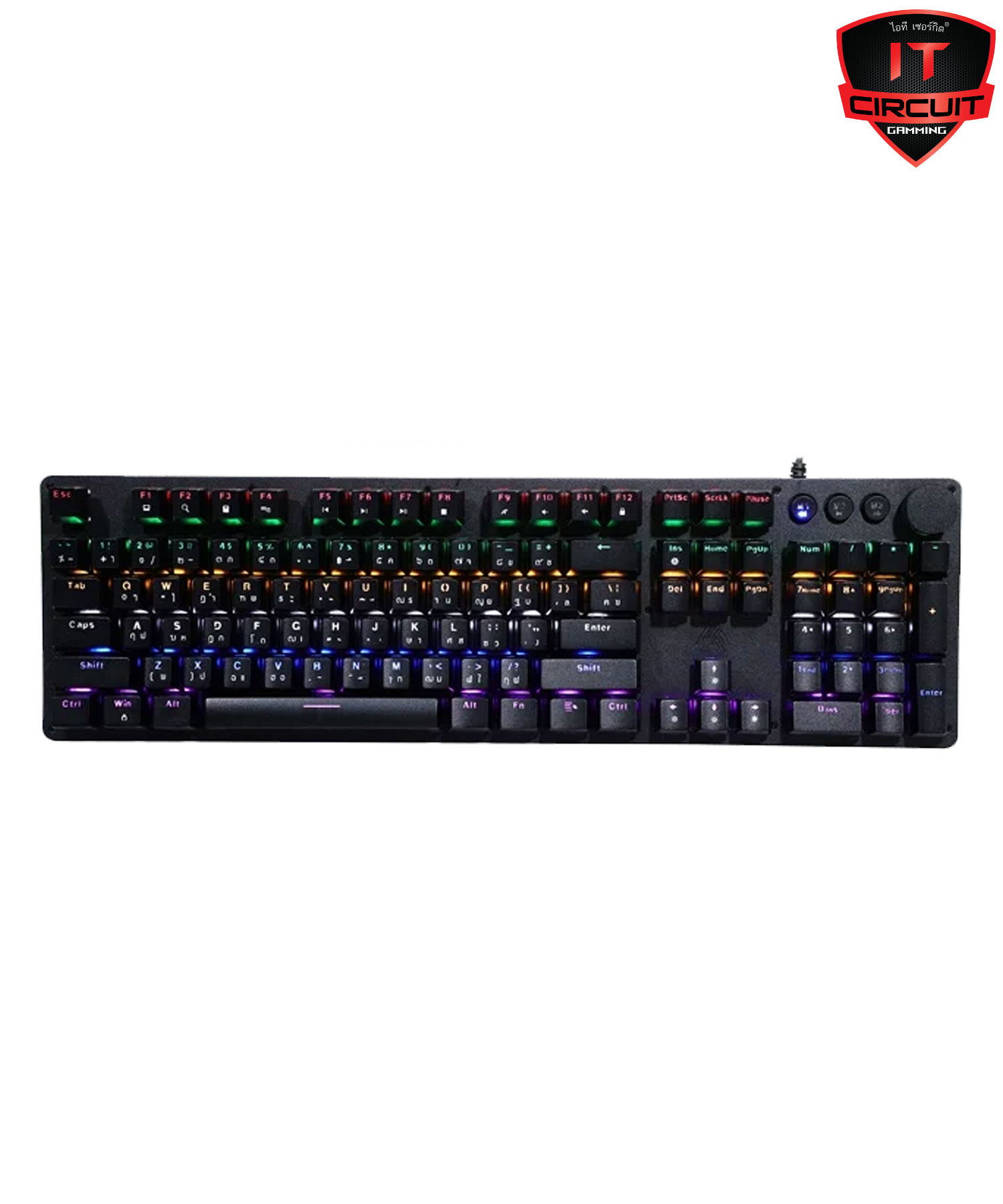 KEYBOARD EGA TYPE-K9 BLACK - BLUE SWITCH