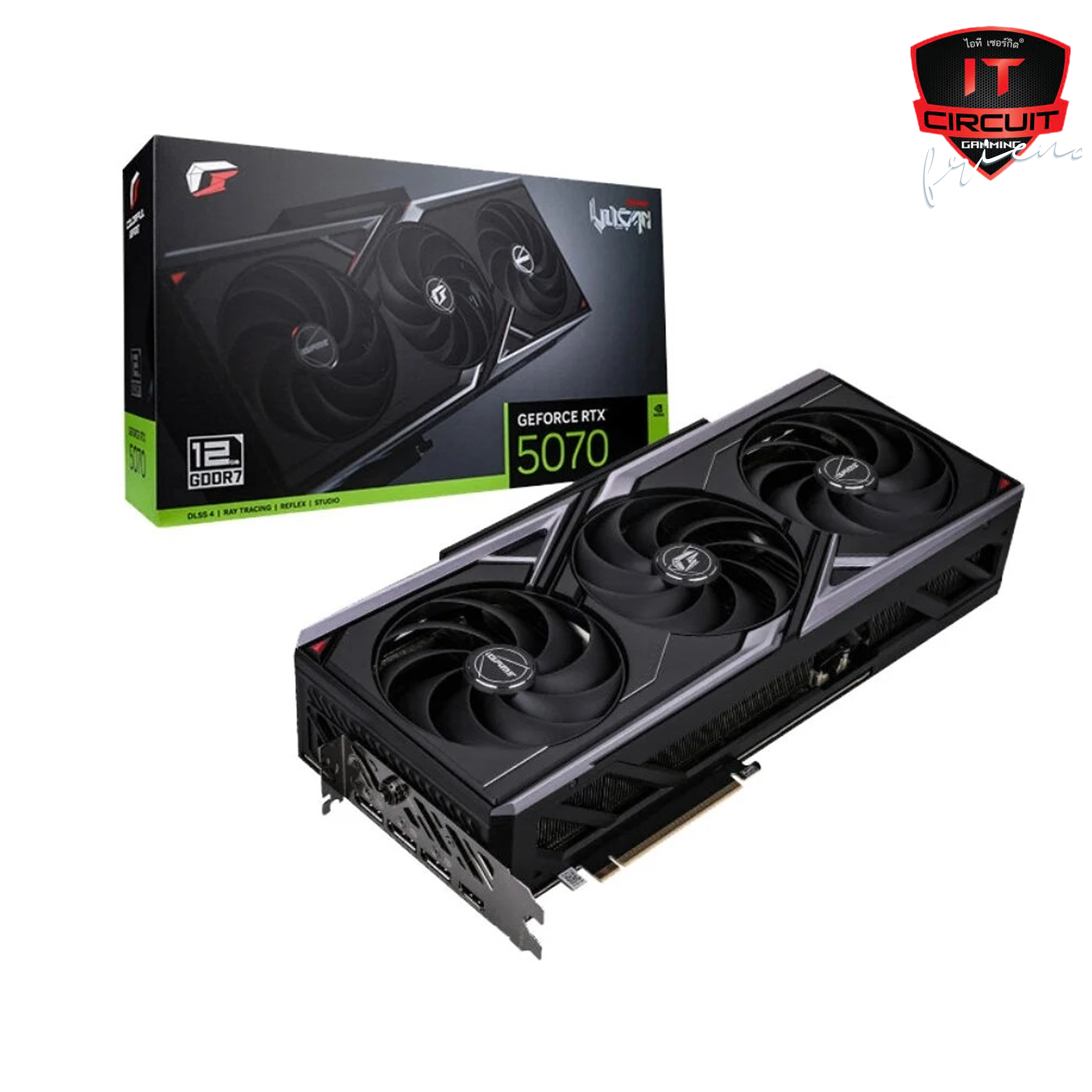 VGA(การ์ดจอ) COLORFUL GEFORCE RTX 5070 IGAME VULCAN OC - 12GB GDDR7