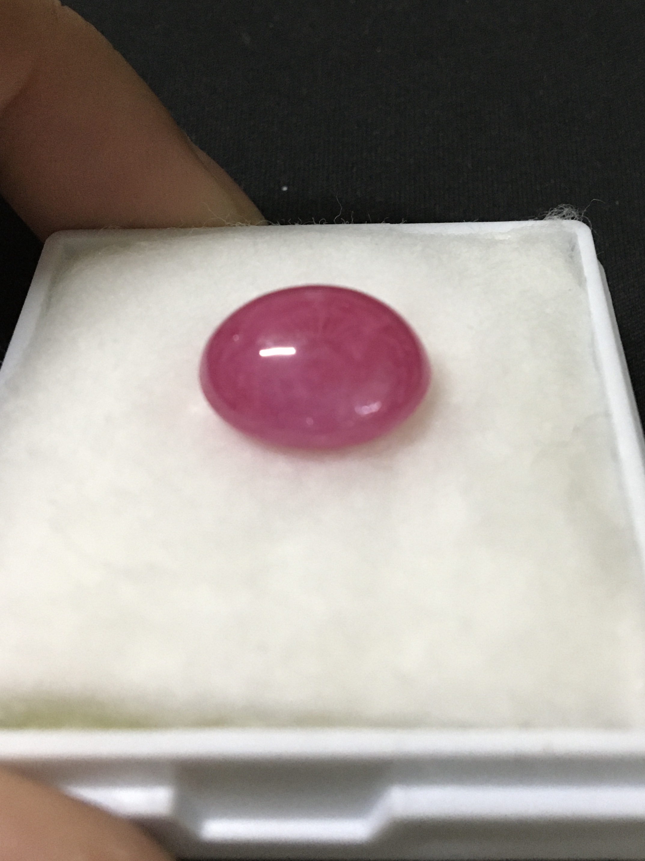 (New arrival)ทับทิมแท้ หลังเบี้ย 13 กะรัต สีชมพูหวานมาก มีปุยเพิ่มเสน่ห์ด้วยจ้า ไม่พอใจยินดีคืนเงิน