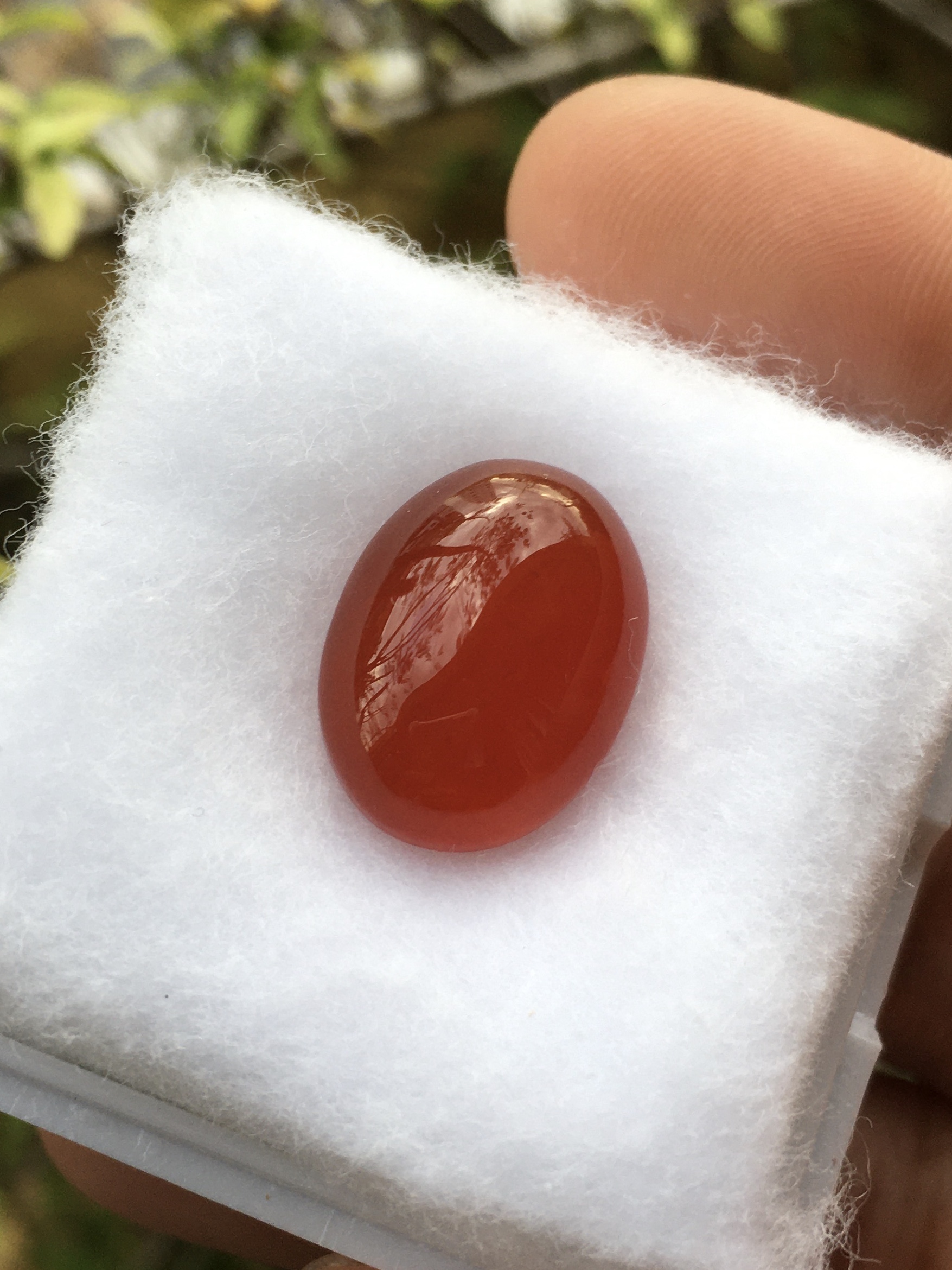 RED AGATE โมราแดง 8.8 กะรัตหินแท้เนื้อเนียนสวย สีสดฉ่ำ