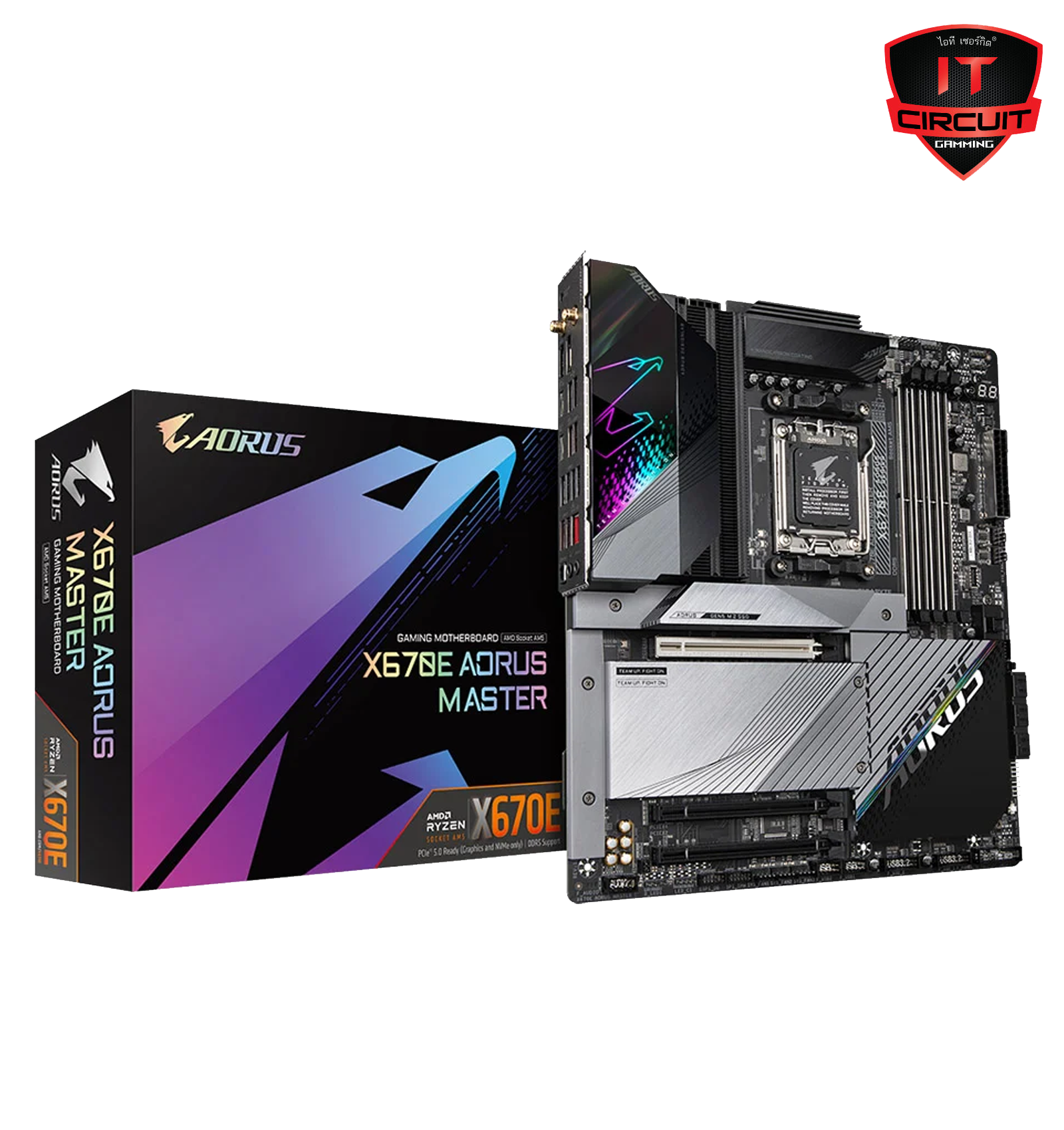 MAINBOARD (เมนบอร์ด) GIGABYTE X670E AORUS MASTER DDR5 (AM5)