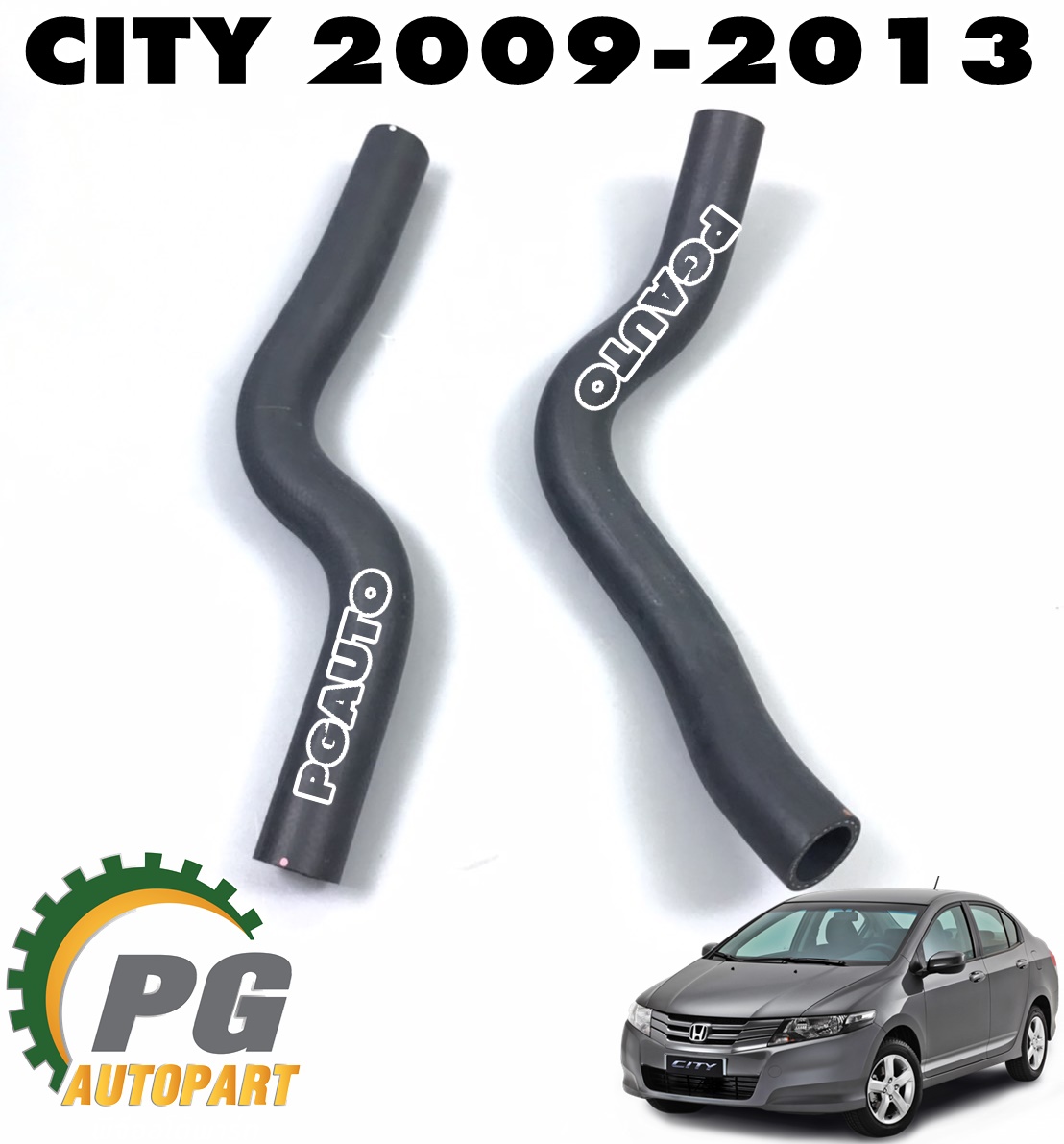 ชุดท่อยางหม้อน้ำบน-ล่าง HONDA CITY ปี 2009-2013 (1 ชุด) แท้ / รูปจริง