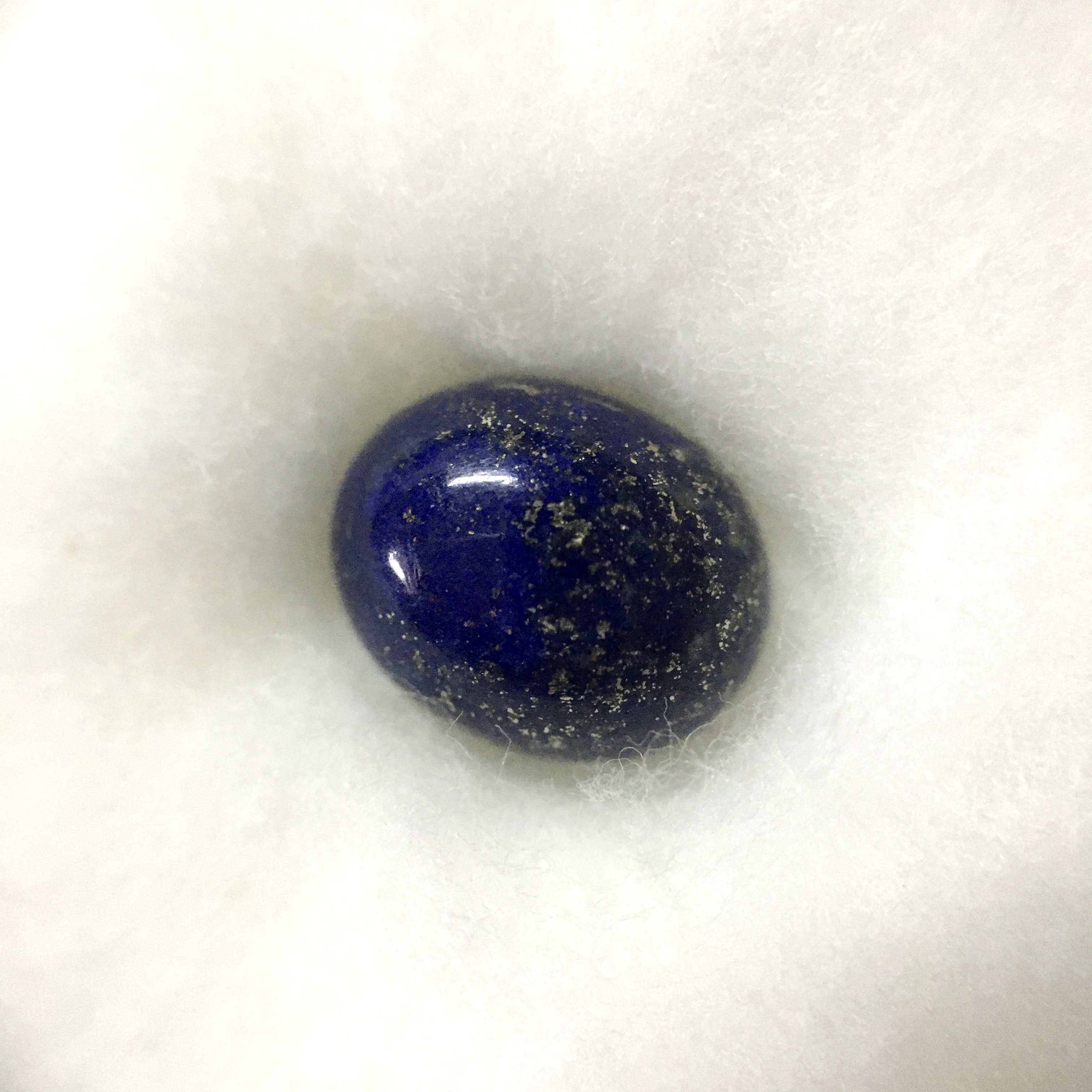LAPIS LAZULI ลาพิส ลาซูลี 3.8 กะรัตหินแท้ ลายสวยเฉพาะตัว ไซส์หัวแหวนกำลังสวย