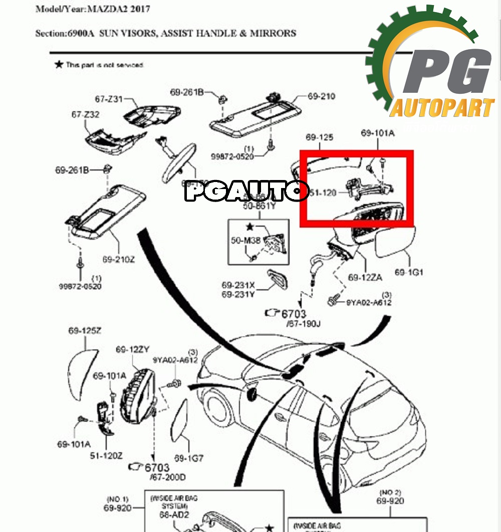 ไฟเลี้ยวกระจกมองข้าง RH MAZDA 2 SKYACTIV ปี 2017-2018(1ชิ้น) แท้ / รูปจริง