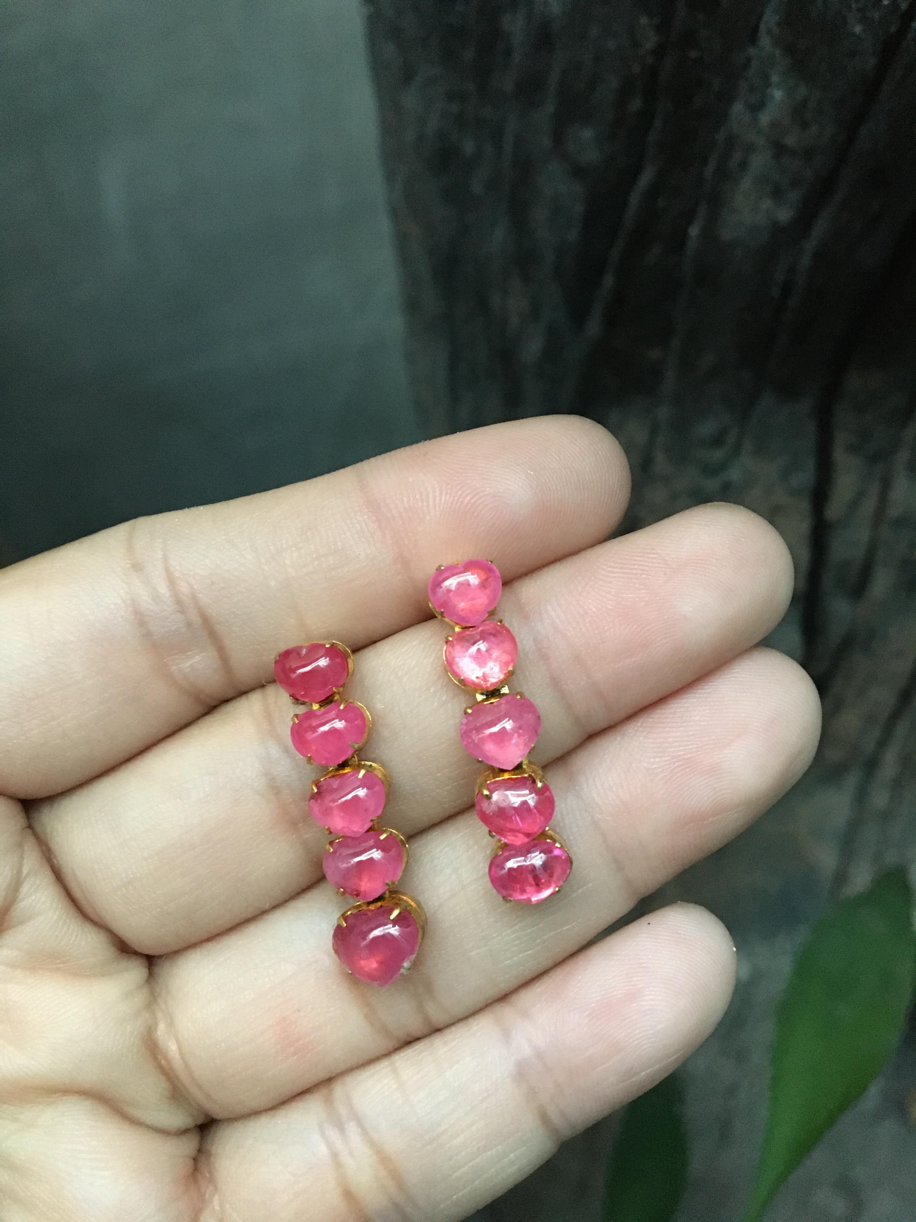 (ราคาพิเศษม๊าก)ทับทิมแท้ รูปหัวใจ สีหวานเว่อร์ ขนาดกำลังดี ยกเซต 10 เม็ด สุดคุ้ม ไม่พอใจยินดีคืนเงิน