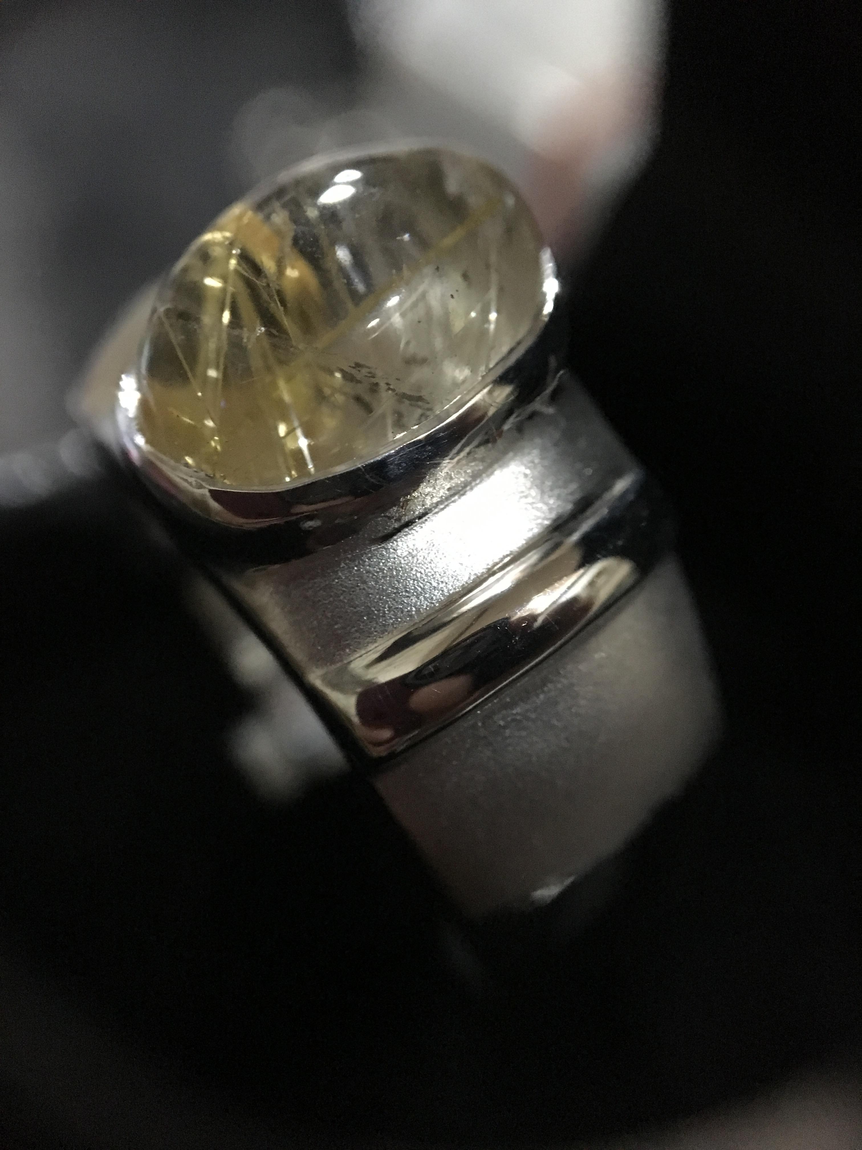 (ลดแรงครึ่งราคา)แหวนชายไหมทองแท้ เนื้อใส เส้นไหมชัด ใส่สวยเสริมราศี พลอยดี ราคาเบาๆ