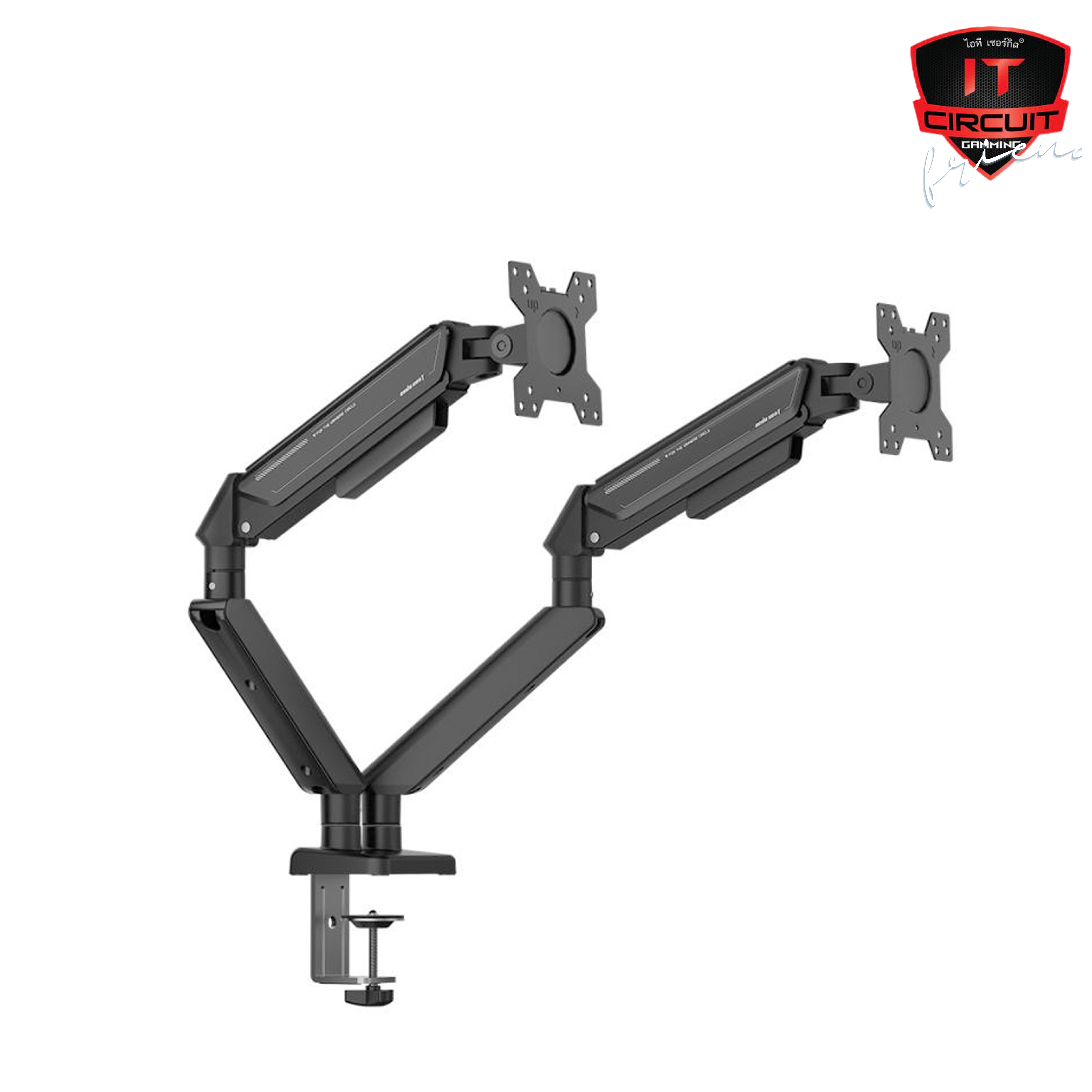 MONITOR ARM (ขายึดจอคอม) ANDA SEAT DUO A6D (AD-W-A6D-2S-BB) (Black)