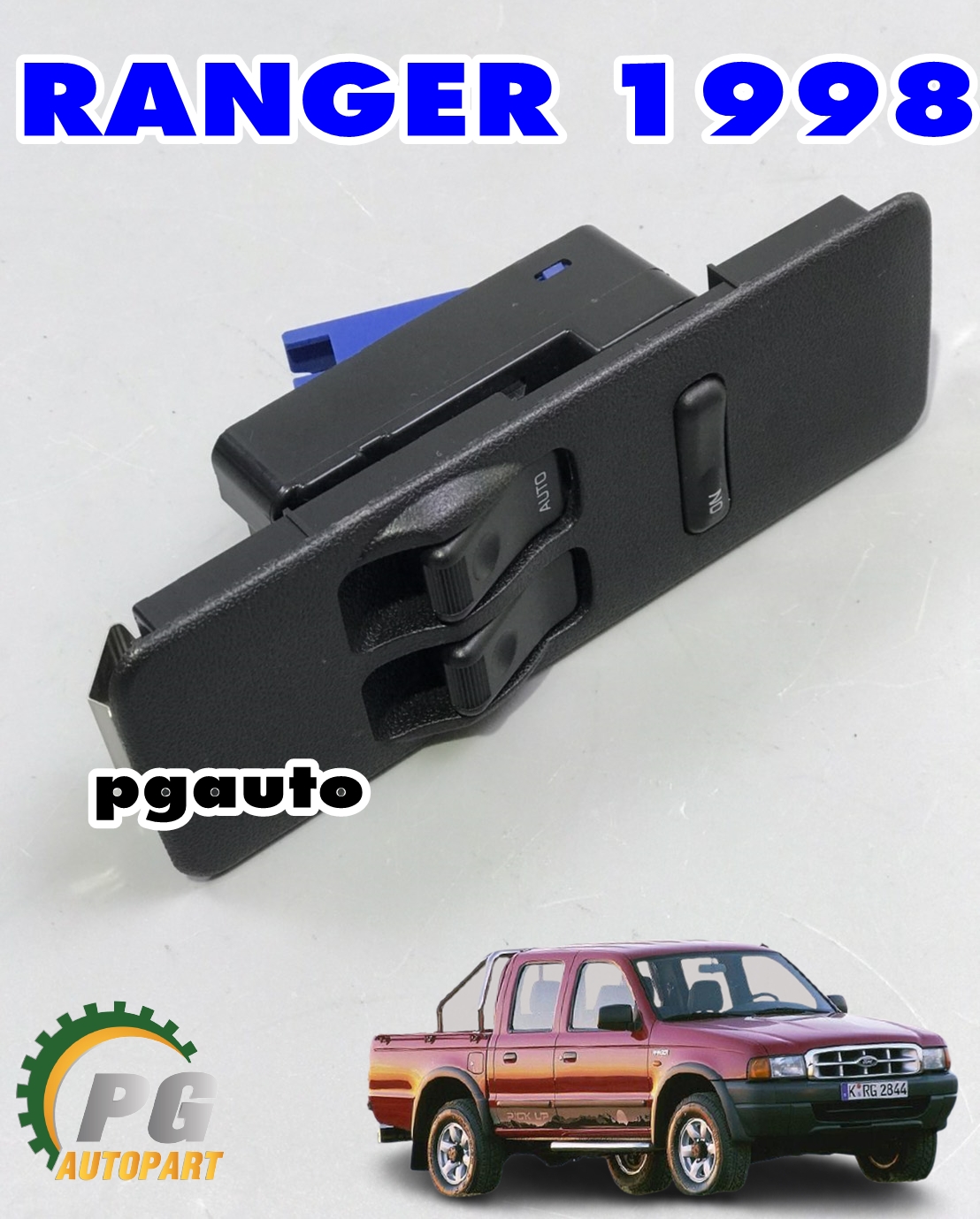 สวิทกระจกประตูหน้า FORD RANGER ปี1998-2003 (กระบะ ตอนเดียว) (1ชิ้น) ไต้หวัน / รูปจริง