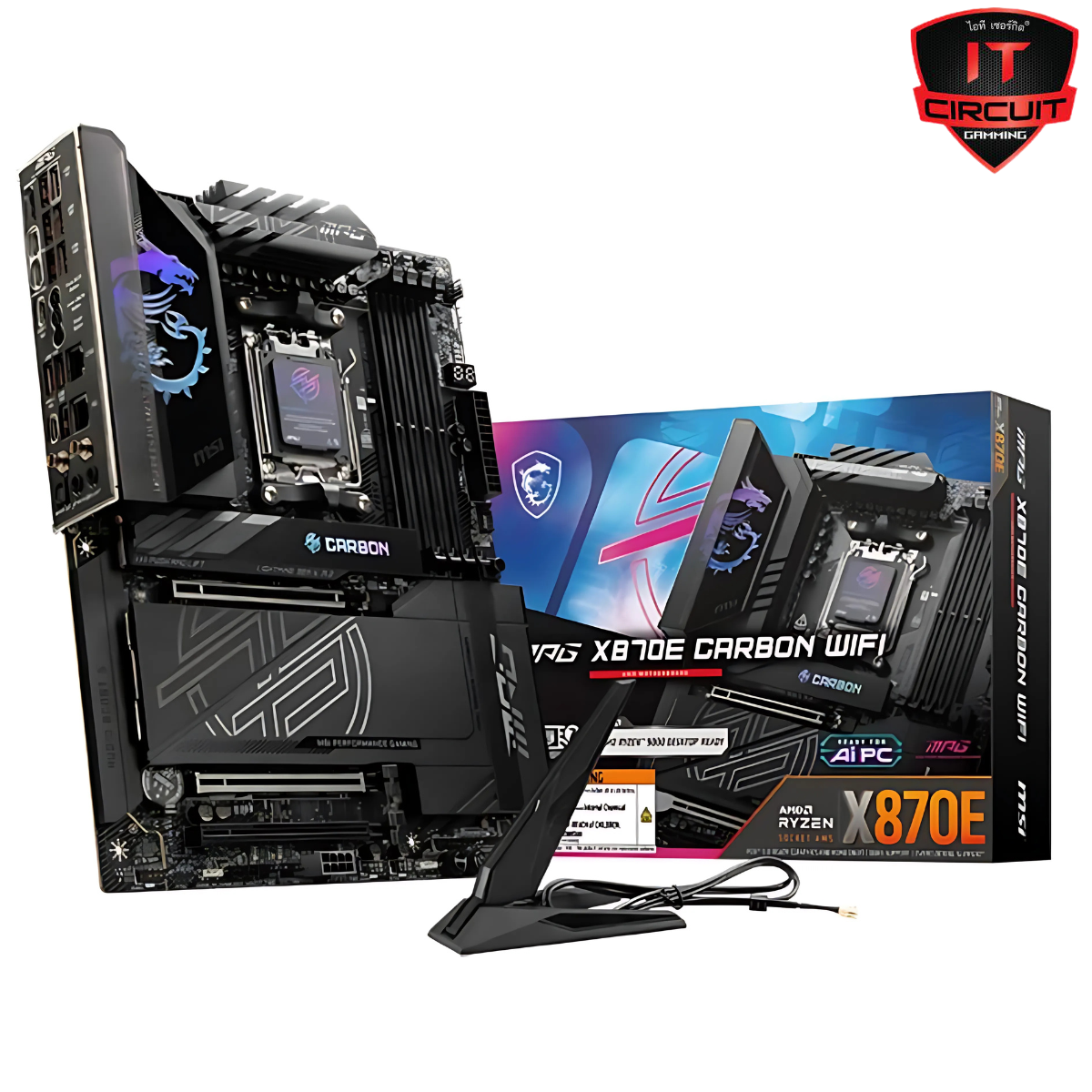 MAINBOARD (เมนบอร์ด) MSI MPG X870E CARBON WIFI (AMD SOCKET AM5 DDR5 ATX)
