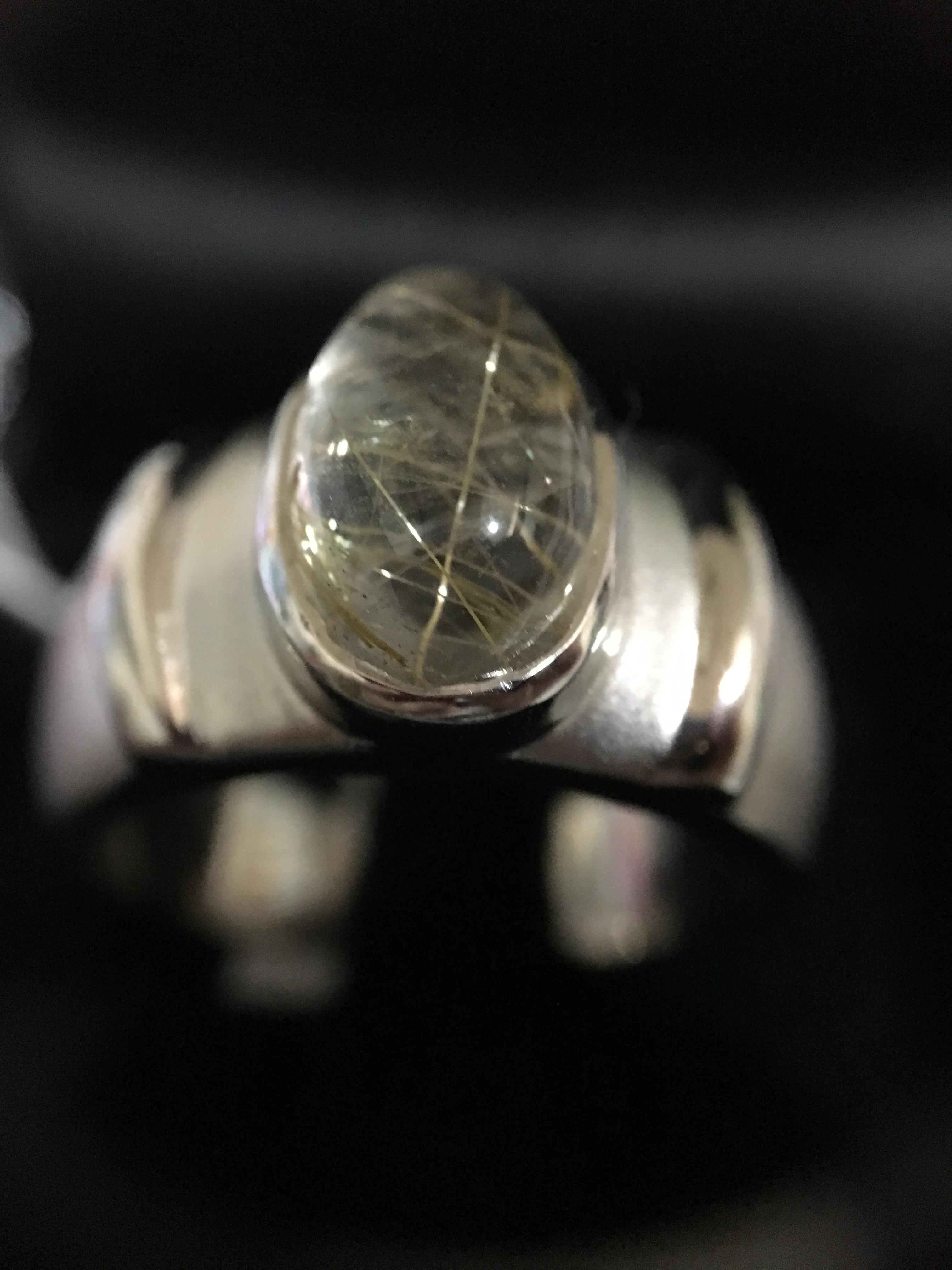 (ลดแรงครึ่งราคา)แหวนชายไหมทองแท้ เนื้อใส เส้นไหมชัด ใส่สวยเสริมราศี พลอยดี ราคาเบาๆ