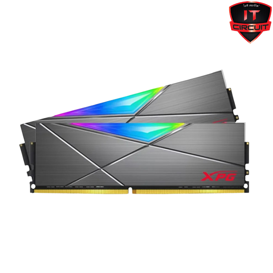 RAM (แรม)DDR4(3200) 16GB (8GBX2) ADATA D50 XPG RGB BLACK