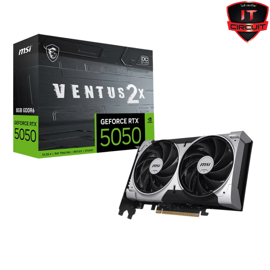 VGA(การ์ดจอ) MSI GEFORCE RTX 5050 VENTUS 2X OC - 8GB GDDR6