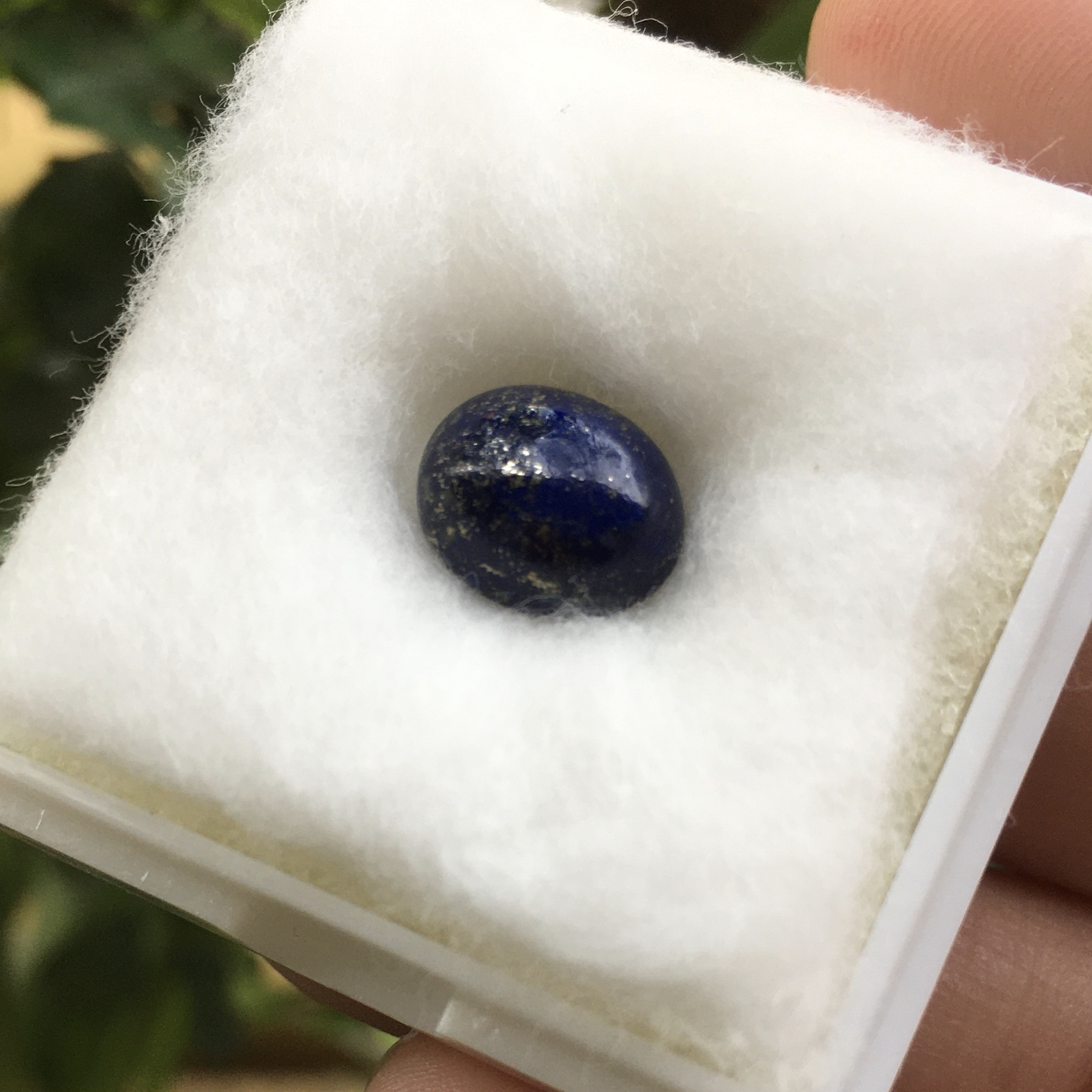 LAPIS LAZULI ลาพิส ลาซูลี 3.8 กะรัตหินแท้ ลายสวยเฉพาะตัว ไซส์หัวแหวนกำลังสวย