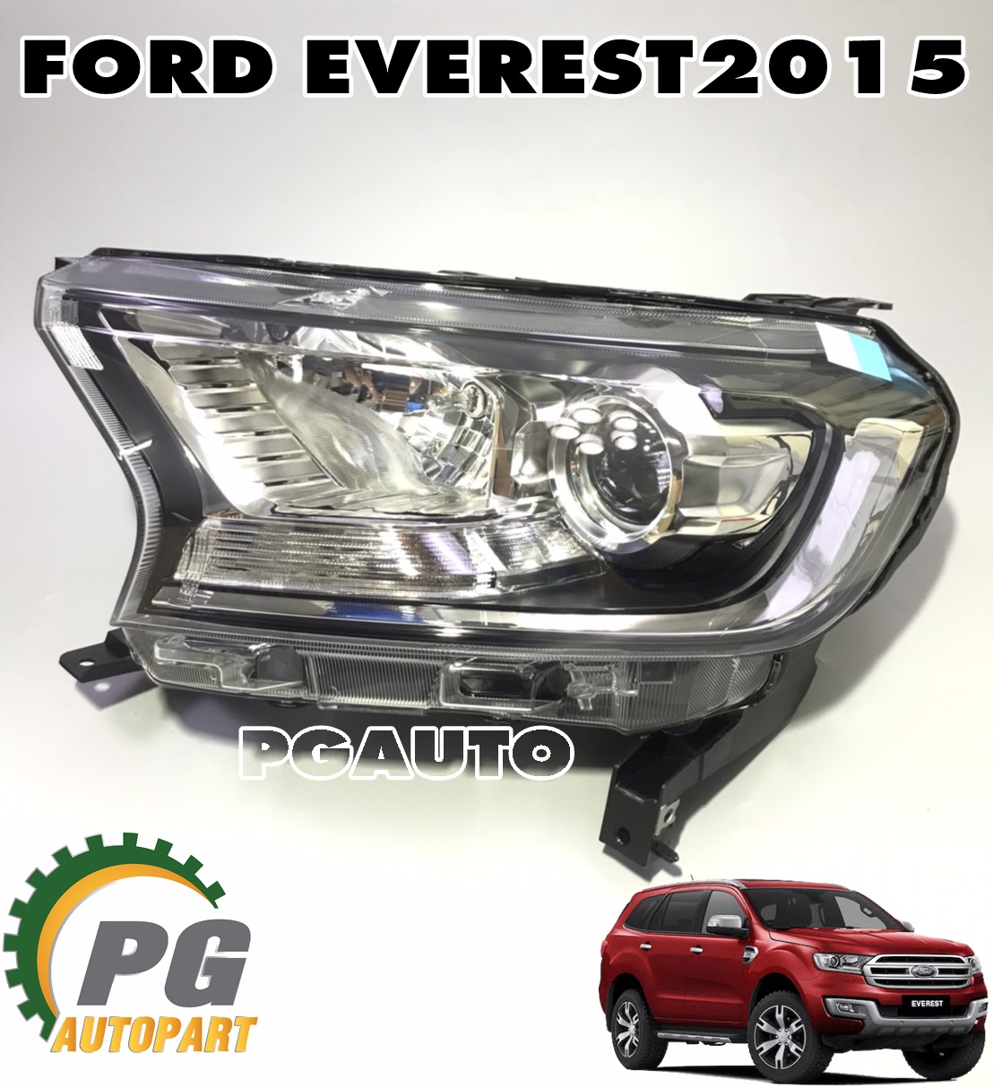 ไฟหน้าทั้งชุดฝั่งซ้าย (LH) FORD EVEREST ปี 2015-2018 (1ดวง) แท้ / รูปจริง