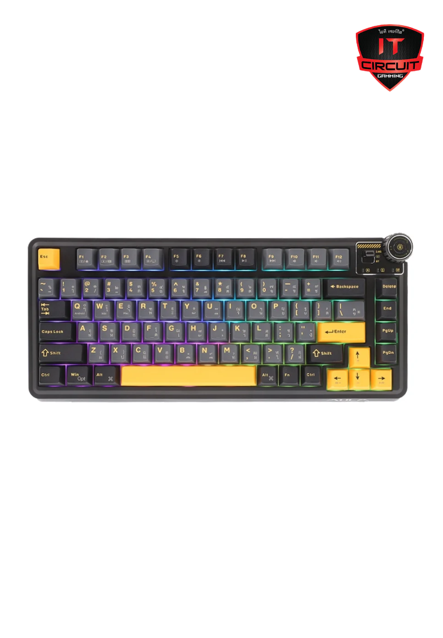 KEYBOARD (คีย์บอร์ด) WIRELESS AULA AU75 BLACK (STAR SWITCH/BLUETOOTH) SN071025T250H