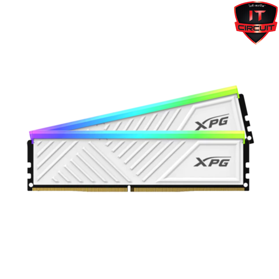 RAM (แรม)DDR4(3200) 16GB (8GBX2) ADATA D35G XPG RGB WHITE