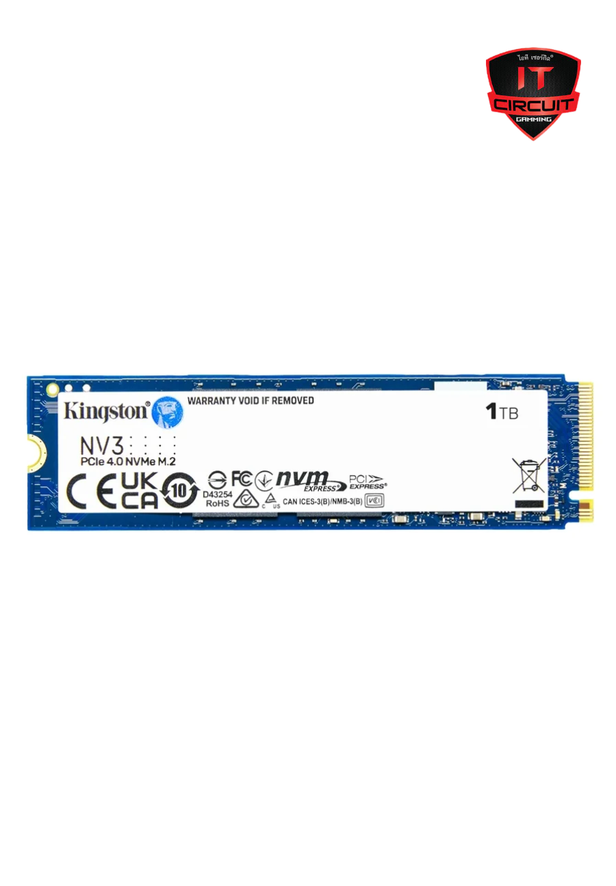 1 TB SSD (เอสเอสดี) M.2 PCIe 4.0 KINGSTON NV3 (SNV3S/1000G) NVMe