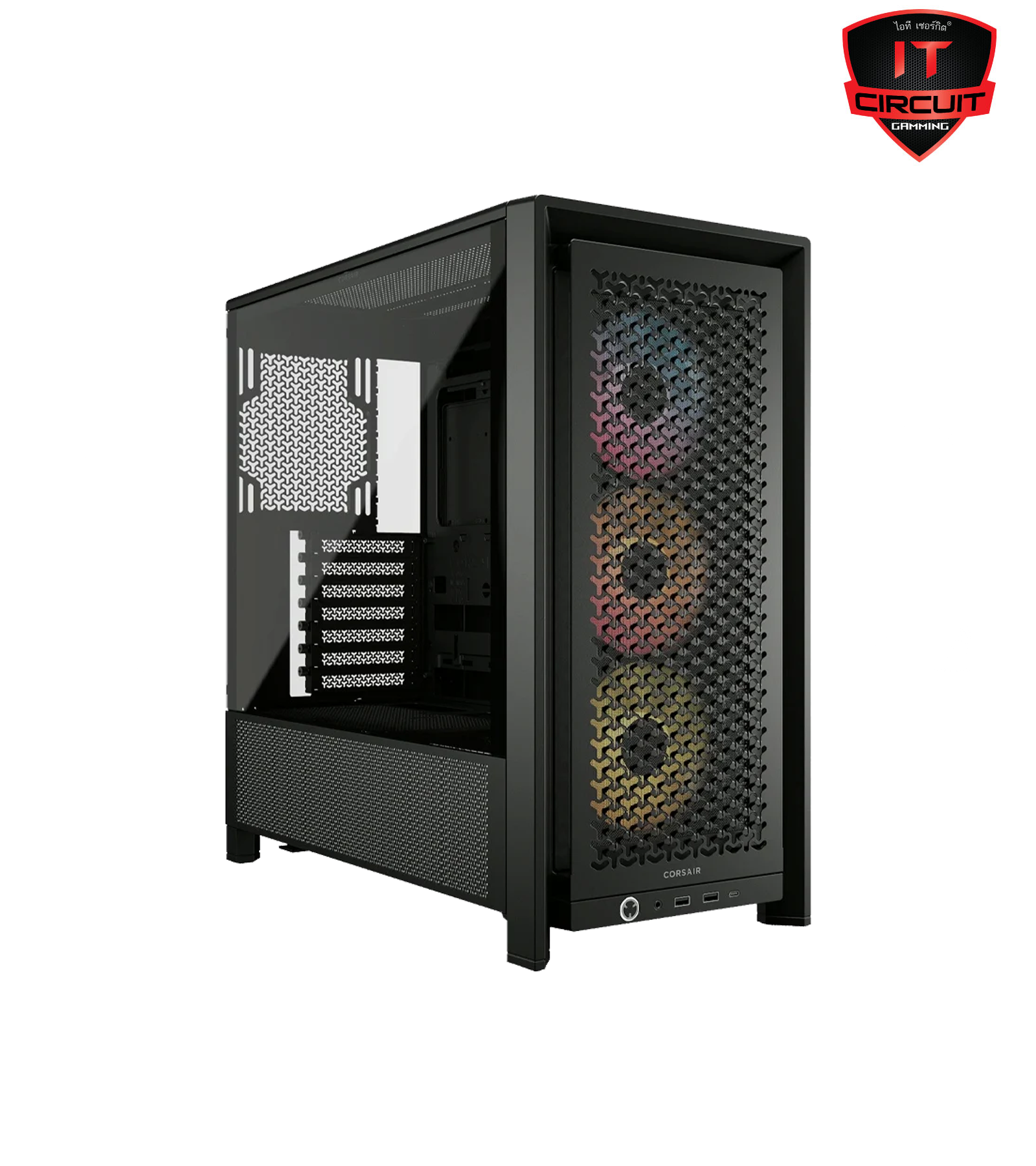 CASE (เคส) (NP) CORSAIR E-ATX FRAME 4000D AIRFLOW PANEL ARGB Black