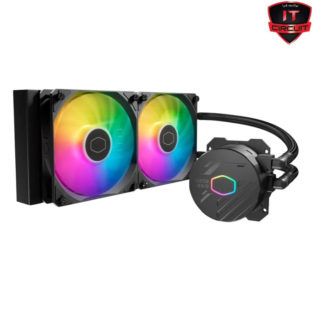 LIQUID COOLER (ชุดน้ำปิด) COOLER MASTER MASTERLIQUID 240 CORE SI BLACK