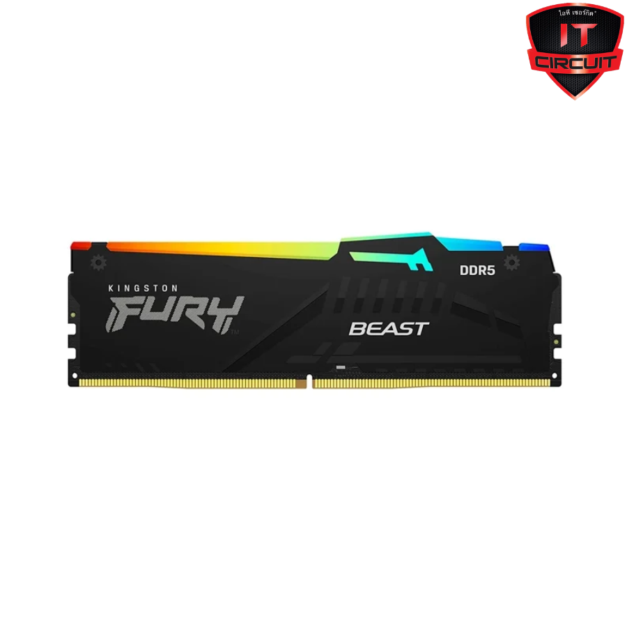 RAM (แรม) DDR5(5600) 16GB KINGSTON FURY BEAST RGB SN171025B125Y
